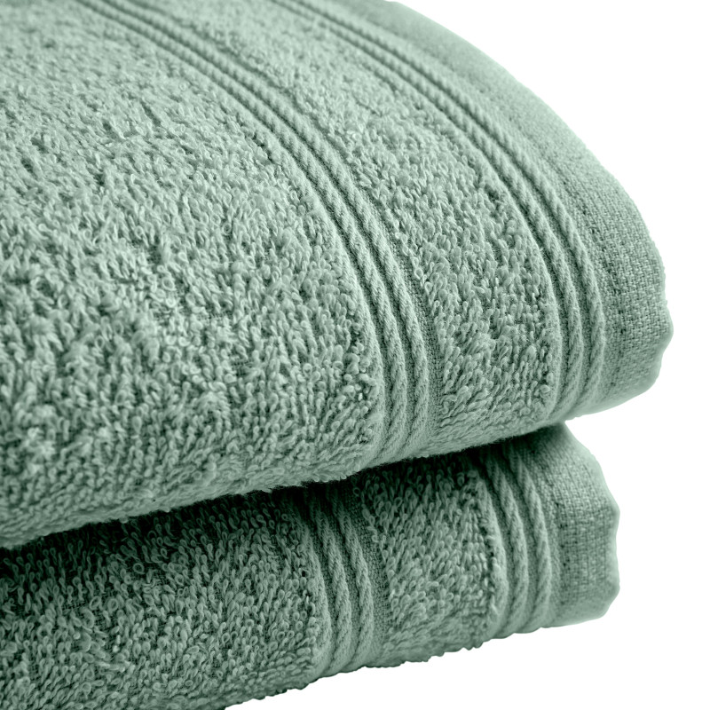 100% combed cotton hand towel COTON PUR Green