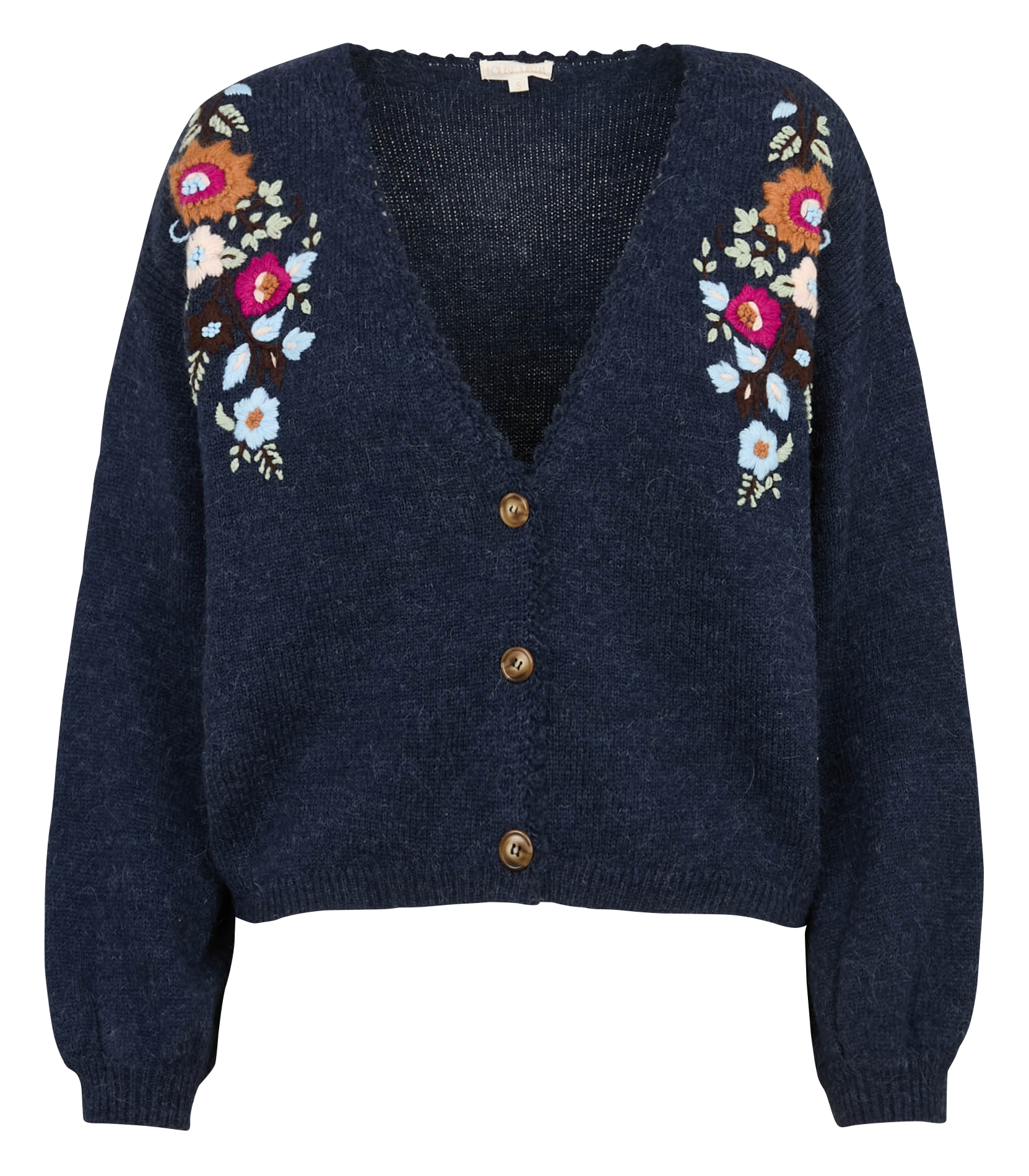 Embroidered oversized cardigan LOUISE MISHA Blue