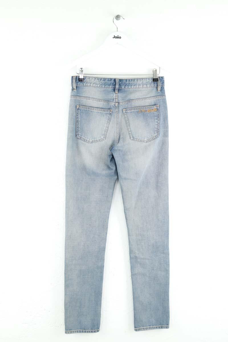 Cotton straight jeans ISABEL MARANT ÉTOILE - SECONDE MAIN Blue