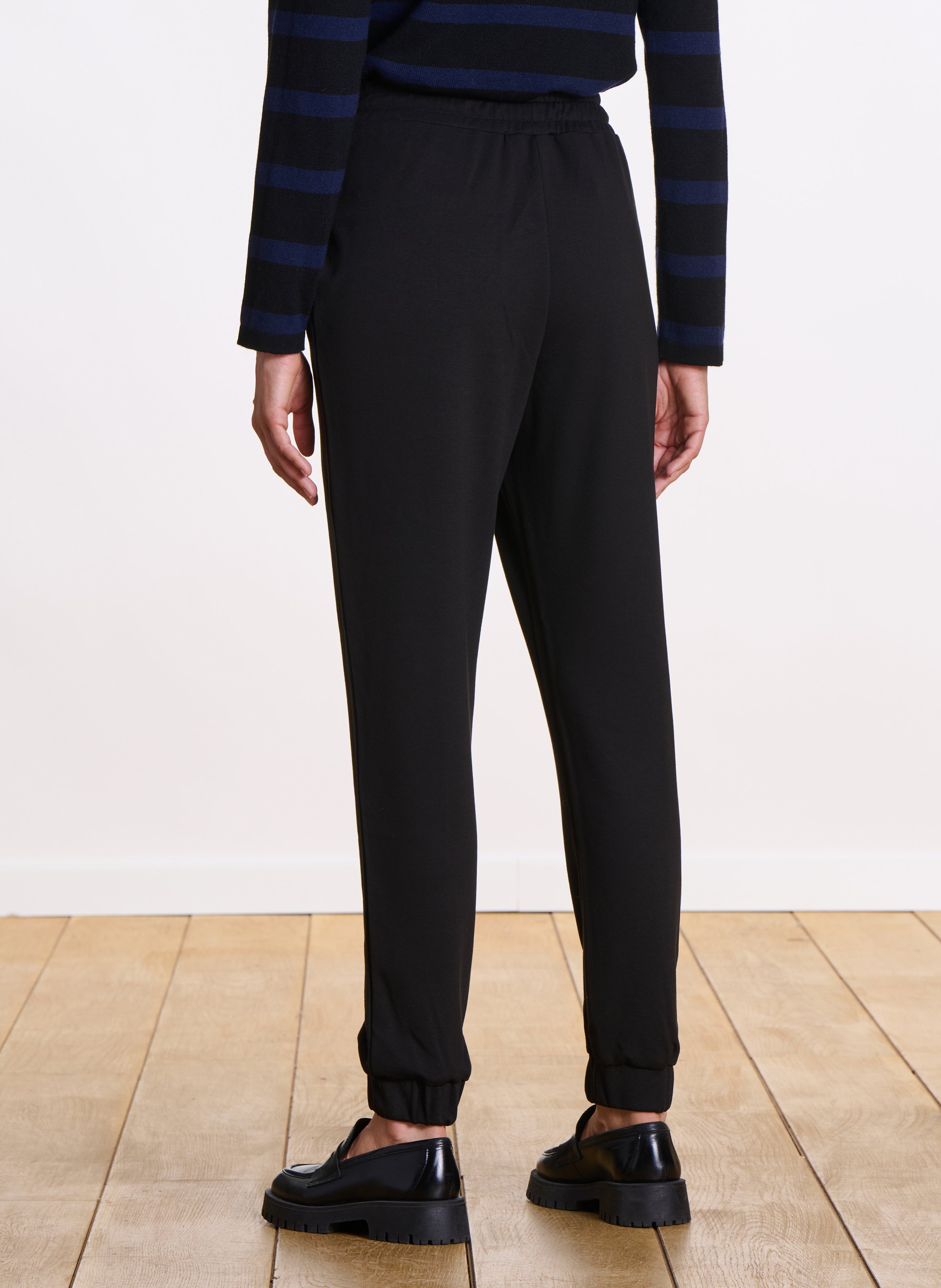 Misastreet straight jogging bottoms LA FEE MARABOUTEE Black