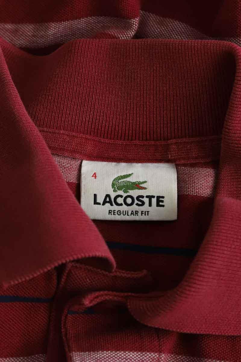 Cotton polo shirt LACOSTE - SECONDE MAIN Red