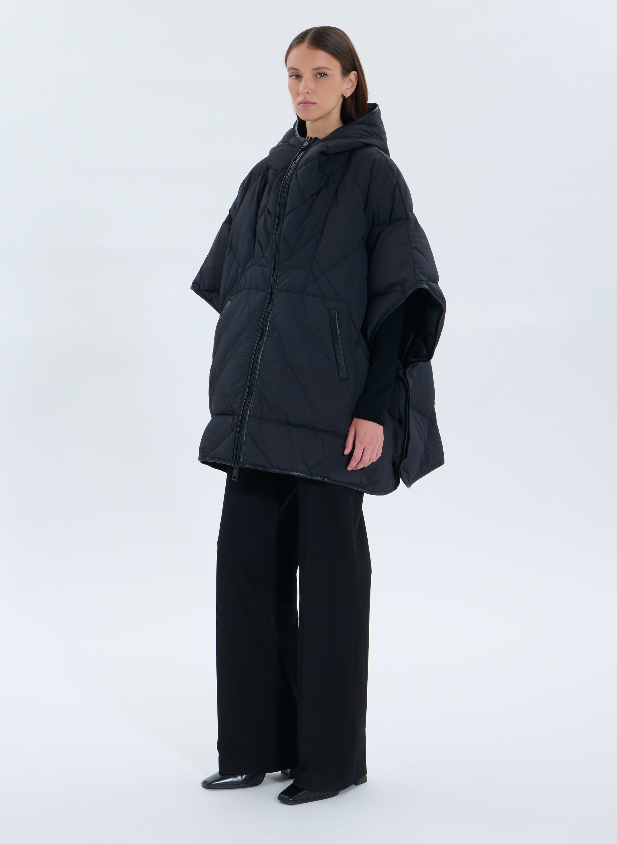 Doudoune oversize col montant matelassée ZAPA Noir