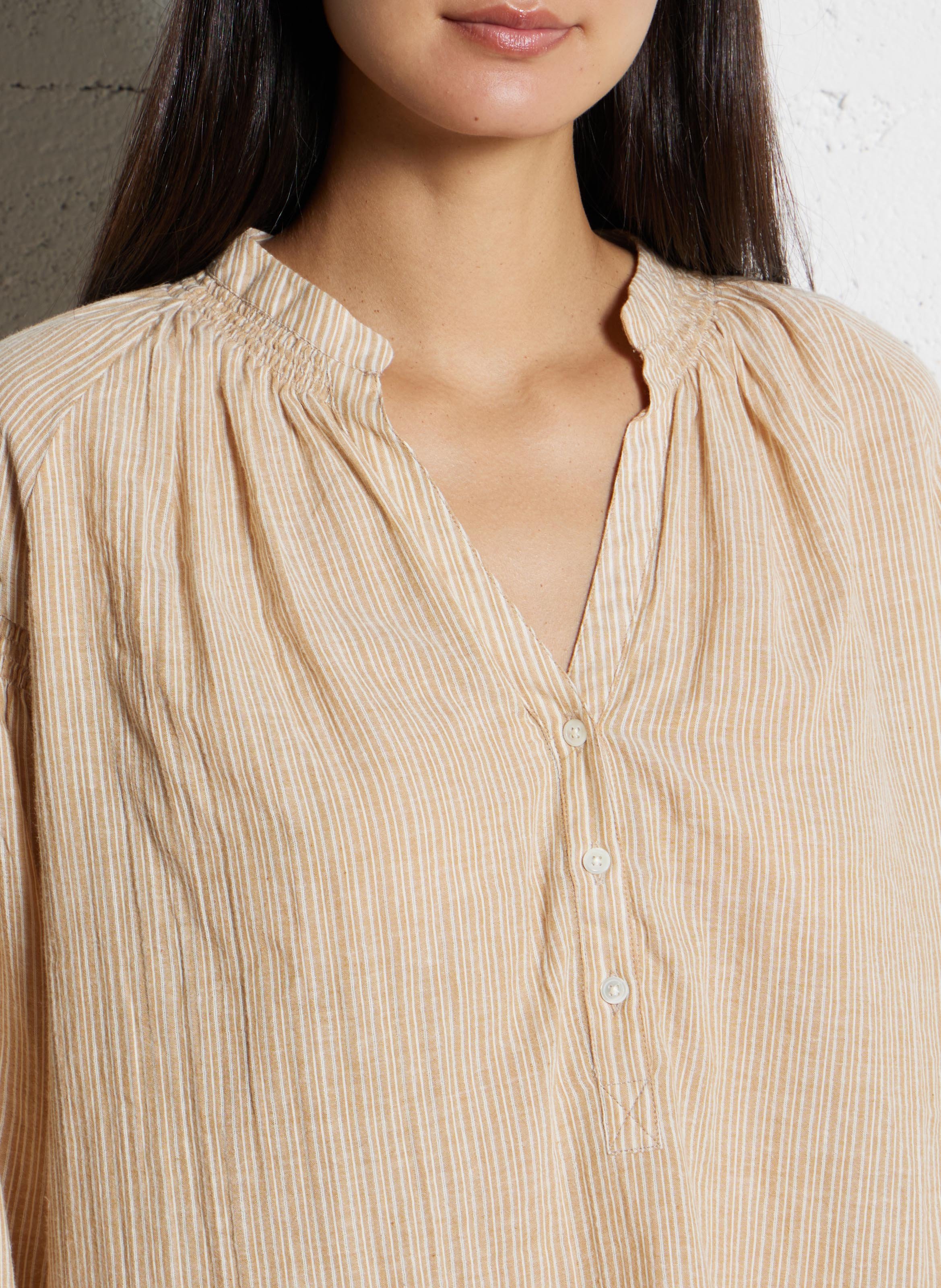 Blouse ample en coton HARTFORD Multicolore