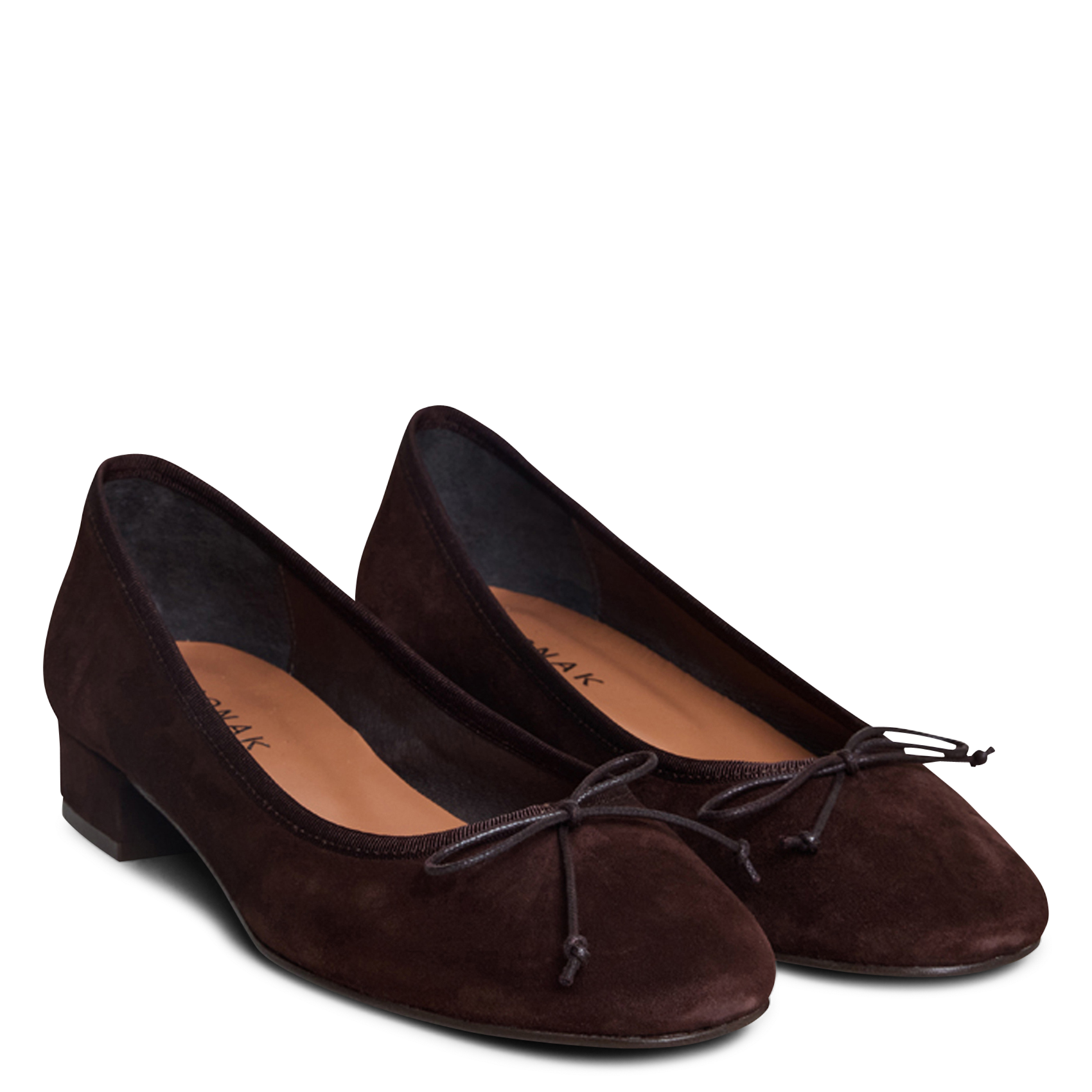 Suede ballet pumps JONAK Brown