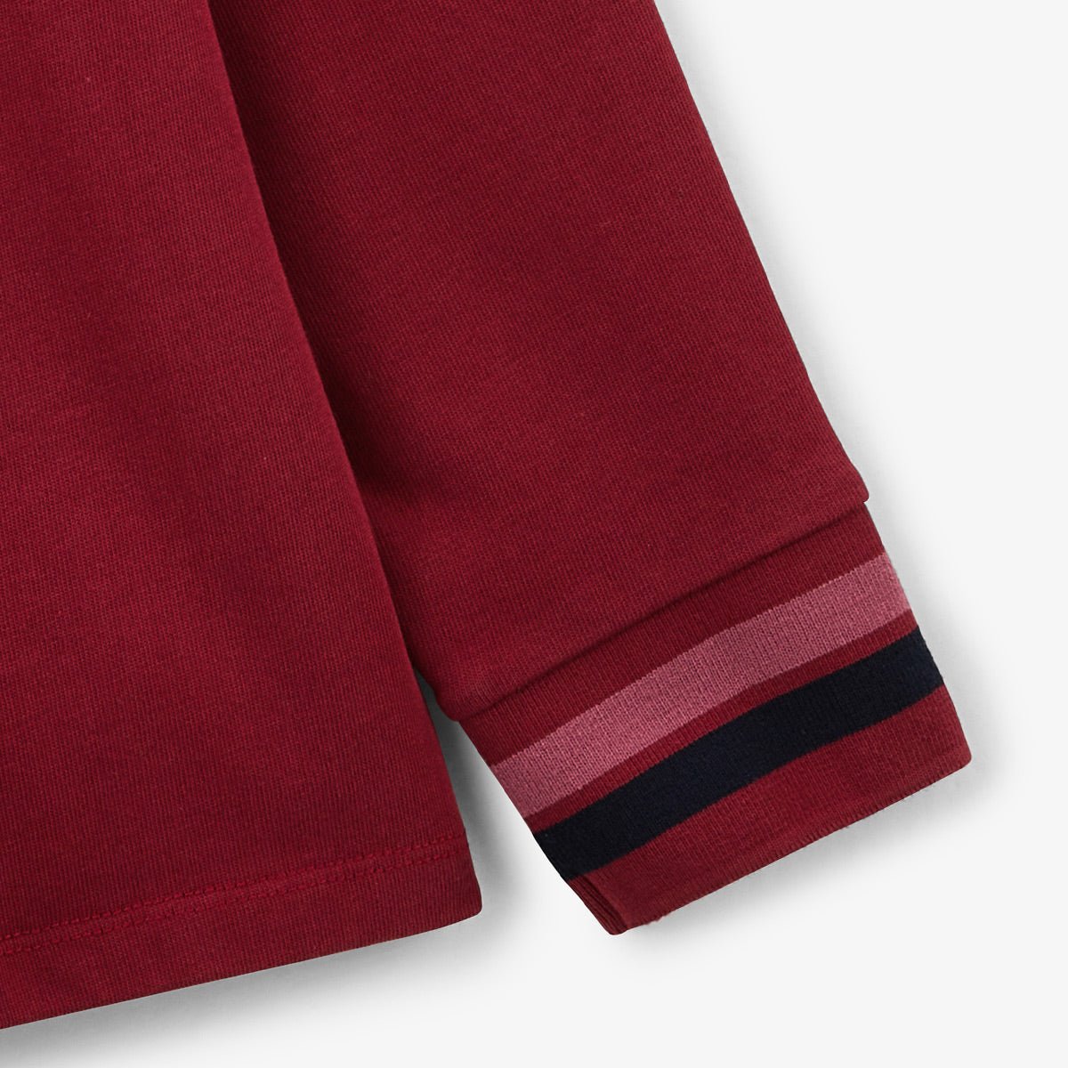 Boy&#039;s long-sleeved rugby polo SERGE BLANCO Red