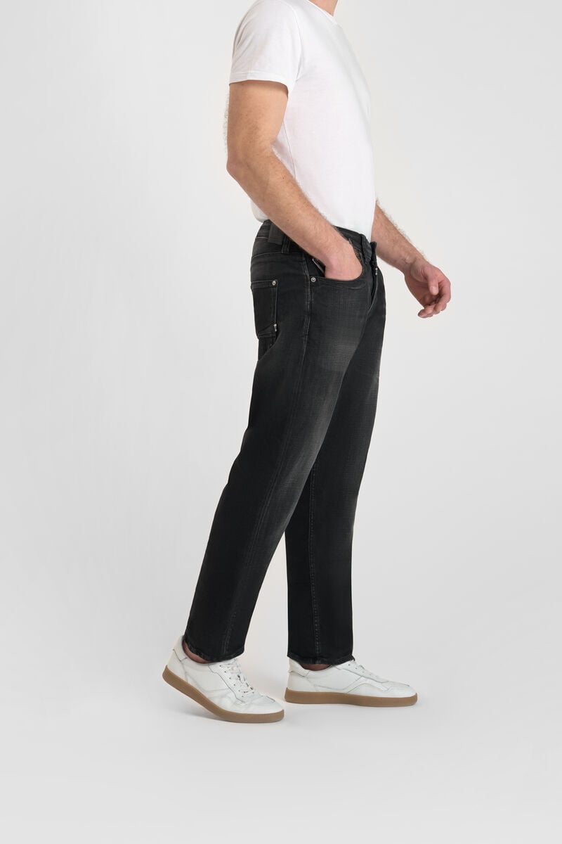 Loose, oversized jeans, length 34 LE TEMPS DES CERISES Black