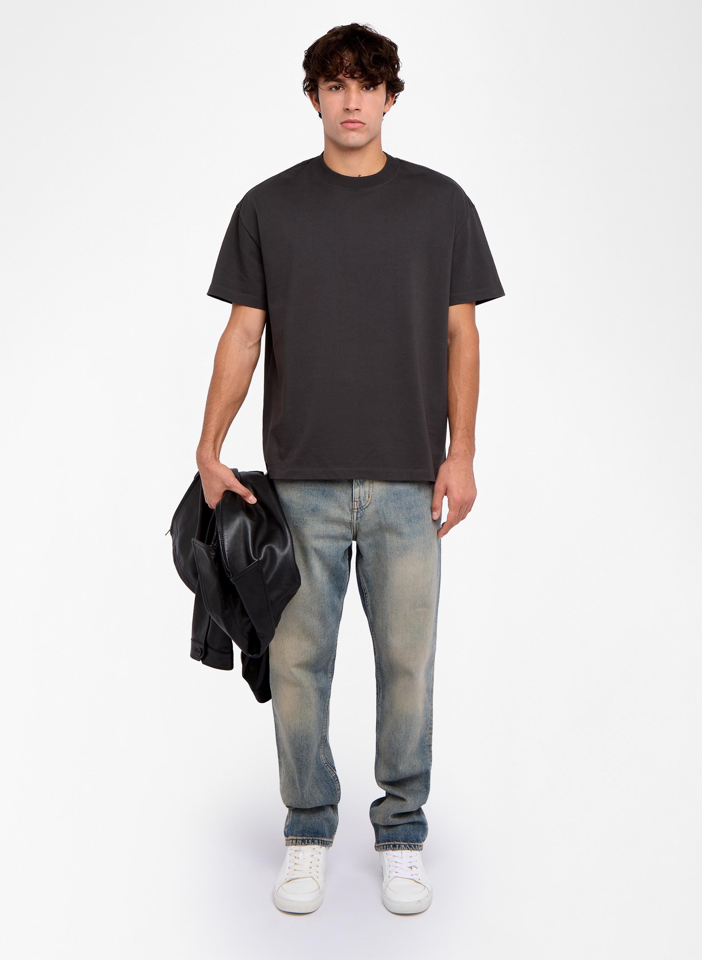 Straight-cut printed cotton T-shirt with round neck ZADIG&VOLTAIRE Black