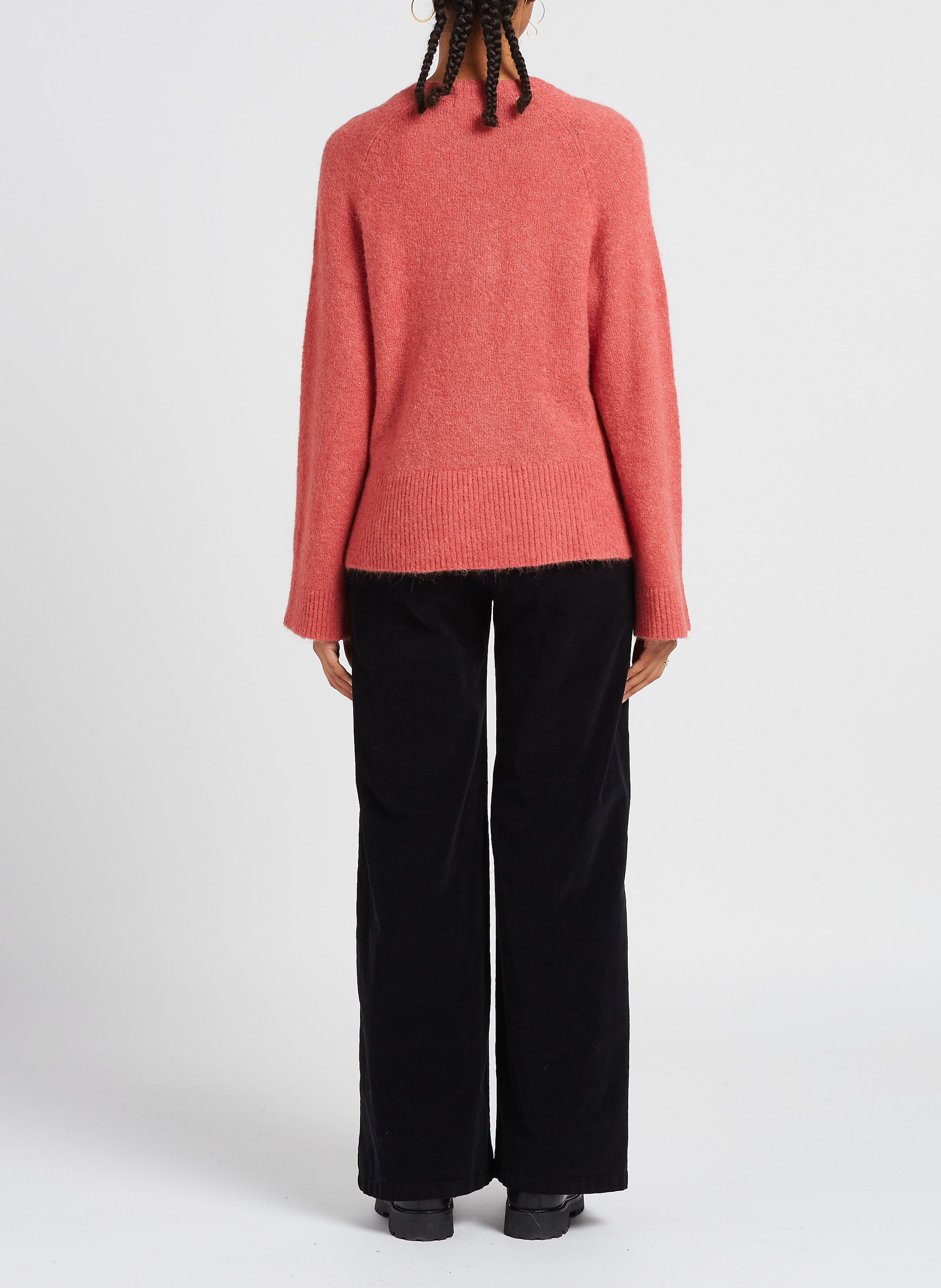 Pull droit à col rond MOSS COPENHAGEN Rouge