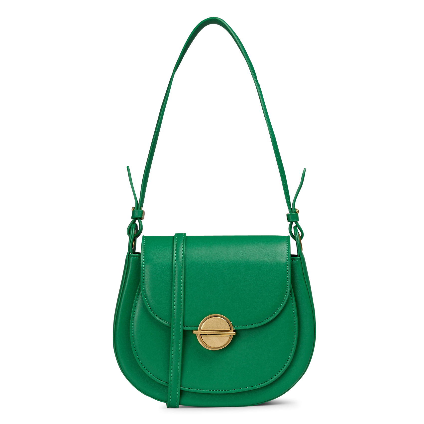 Bolso bandolera de ante AU PRINTEMPS PARIS Verde