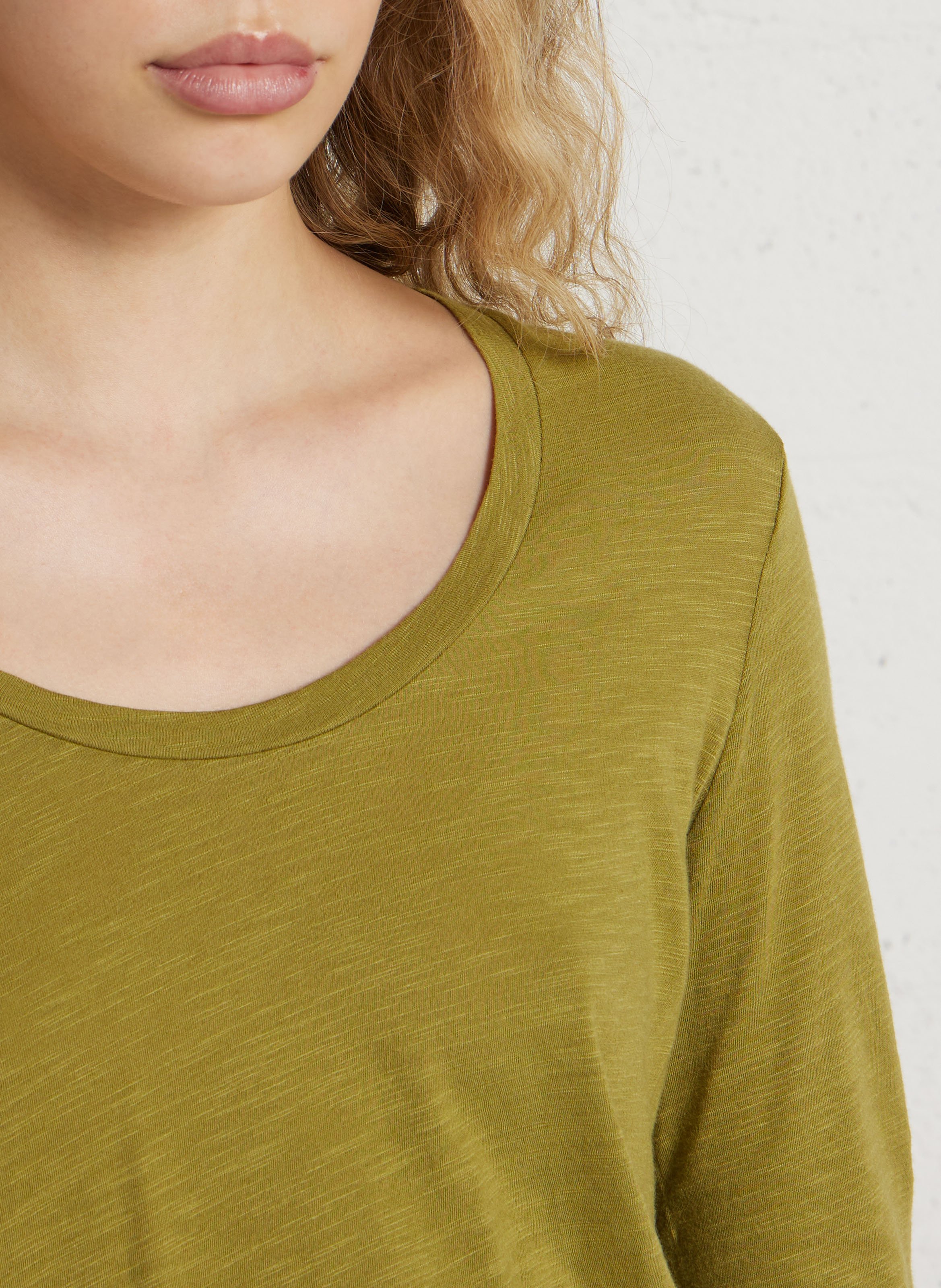 Basic cotton-mix T-shirt AMERICAN VINTAGE Green