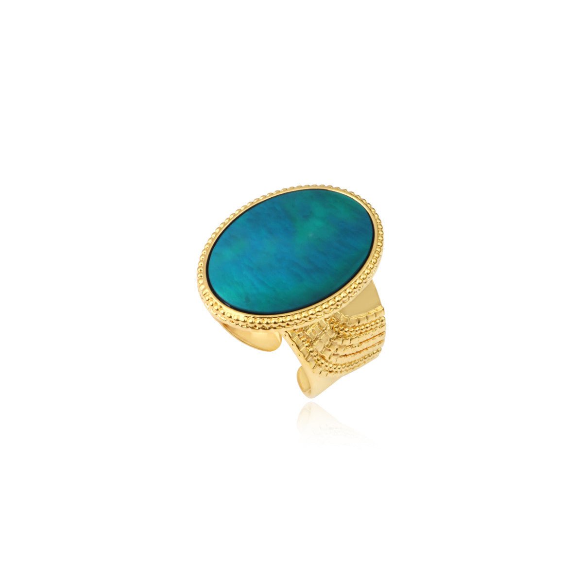 Adjustable gold plated SATELLITE PARIS Green