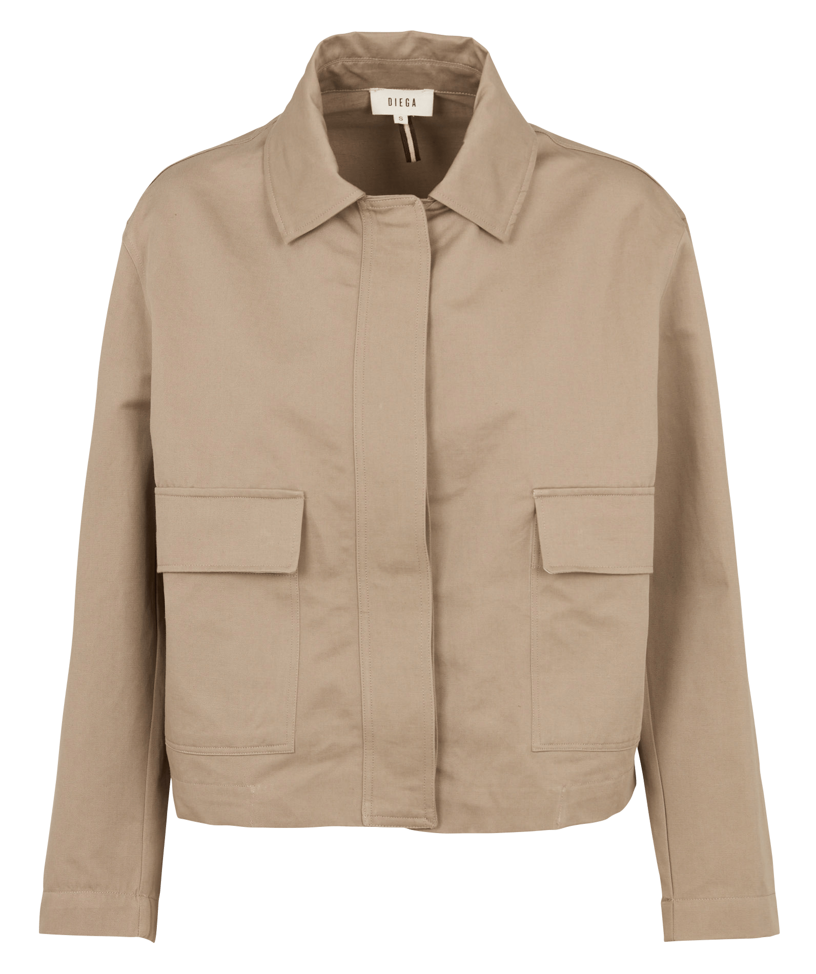 Vetse col classique en coton mélangé DIEGA Marron