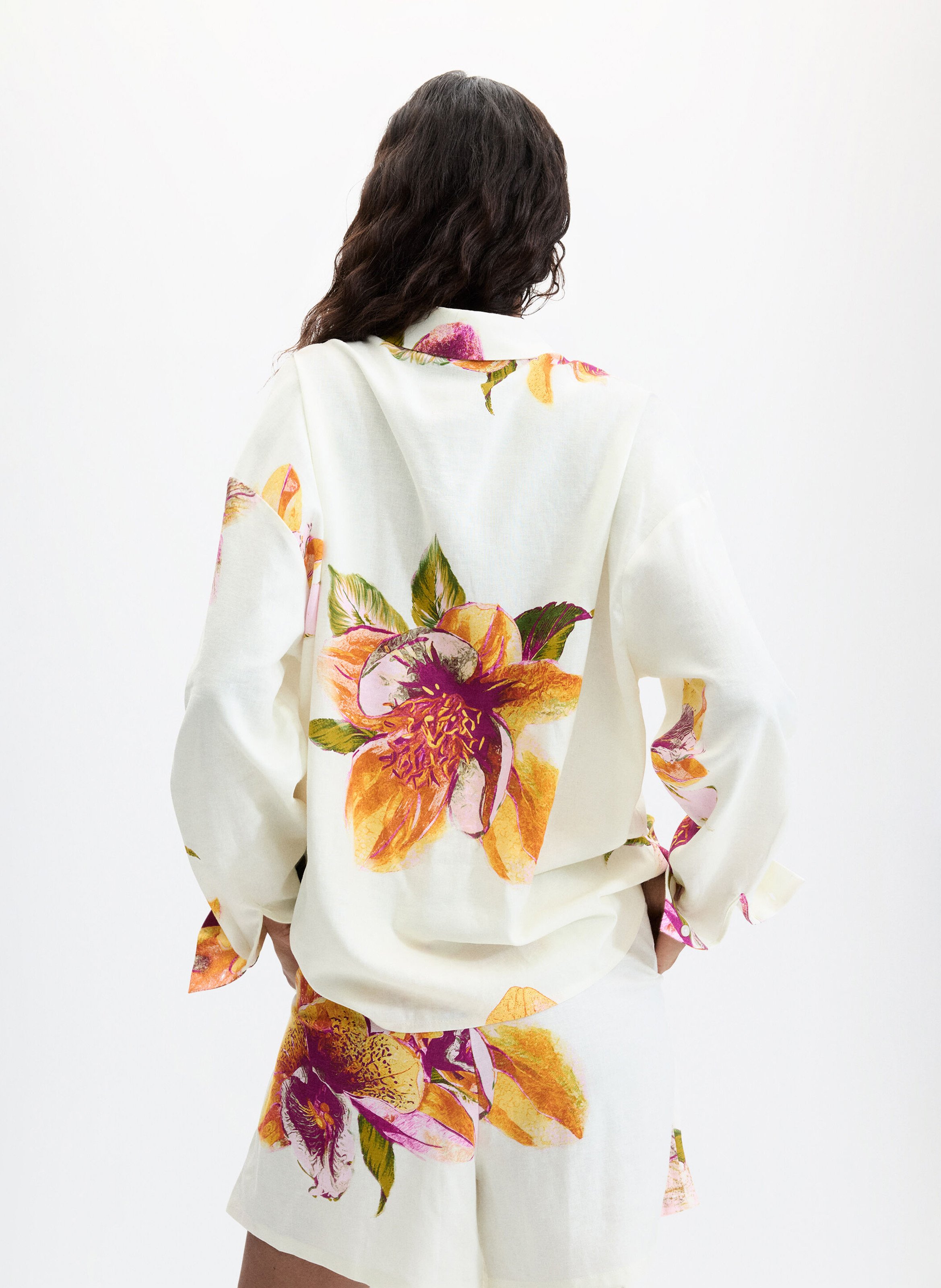 Chemise imprimée col classique  DESIGUAL Blanc