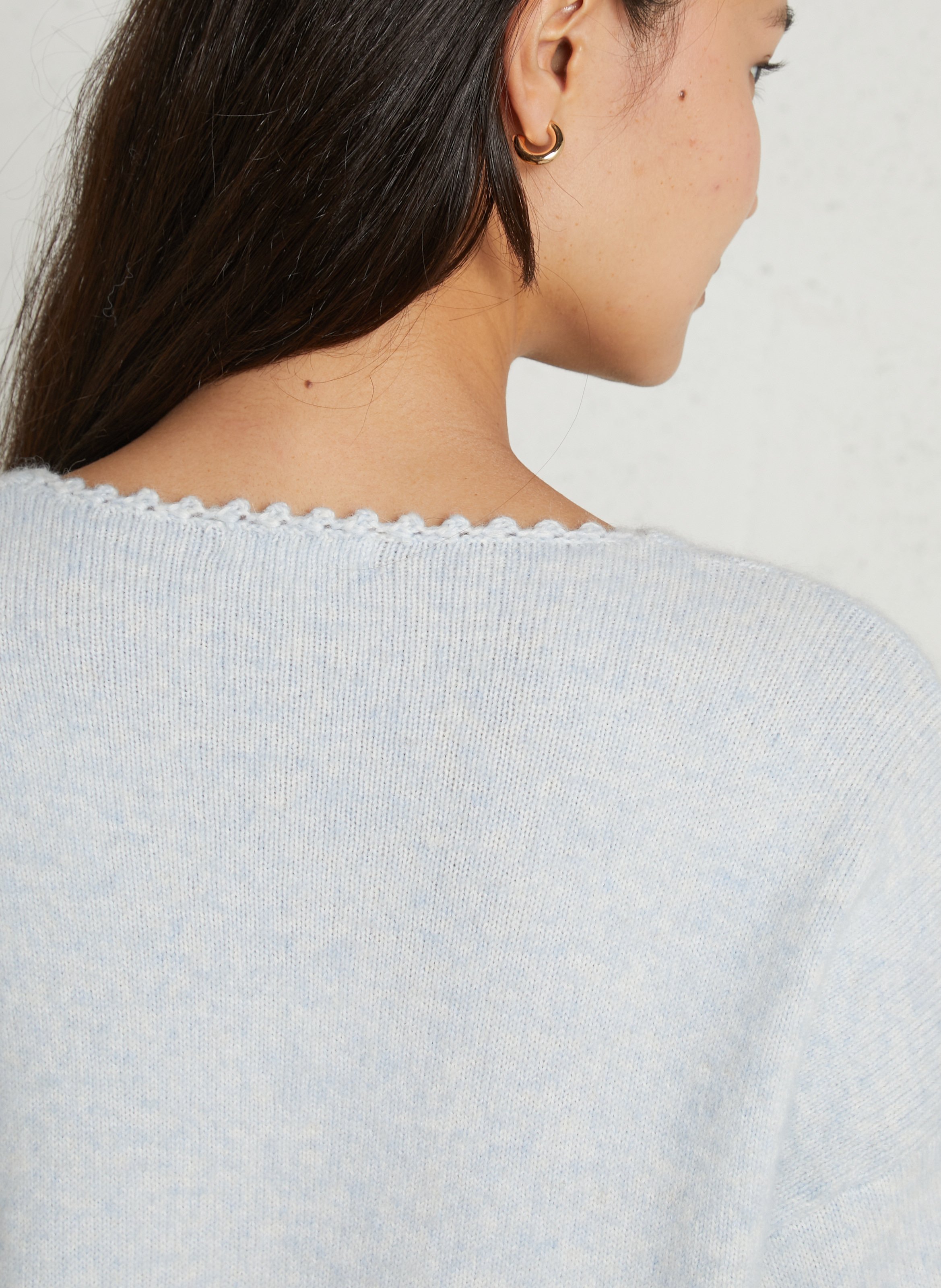 Vest met sjaalkraag LOUISE MISHA Blauw