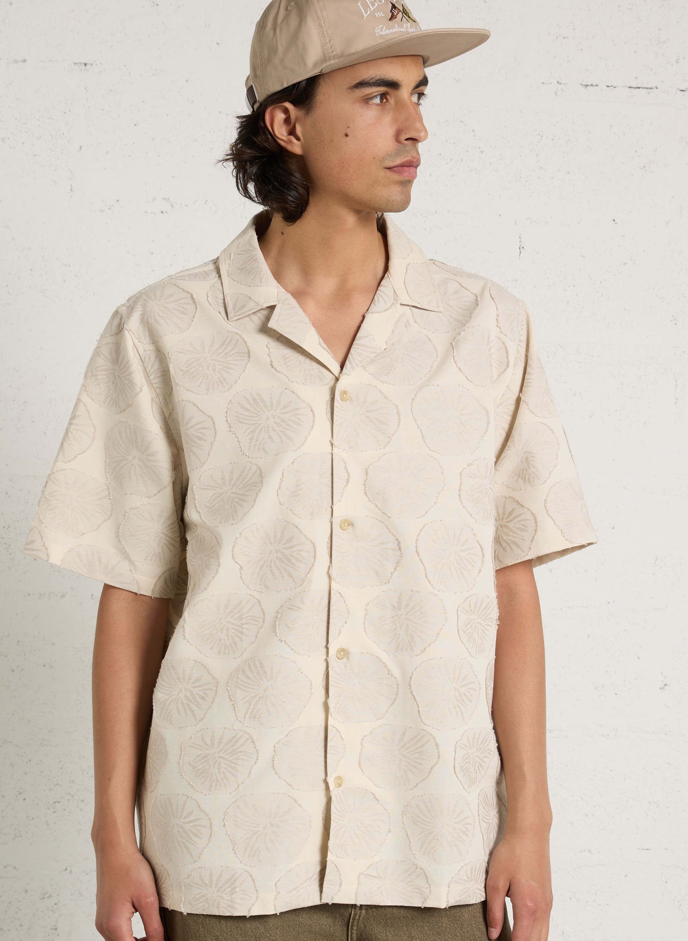 Bestickte Bluse aus Baumwoll-Mix LES DEUX Beige
