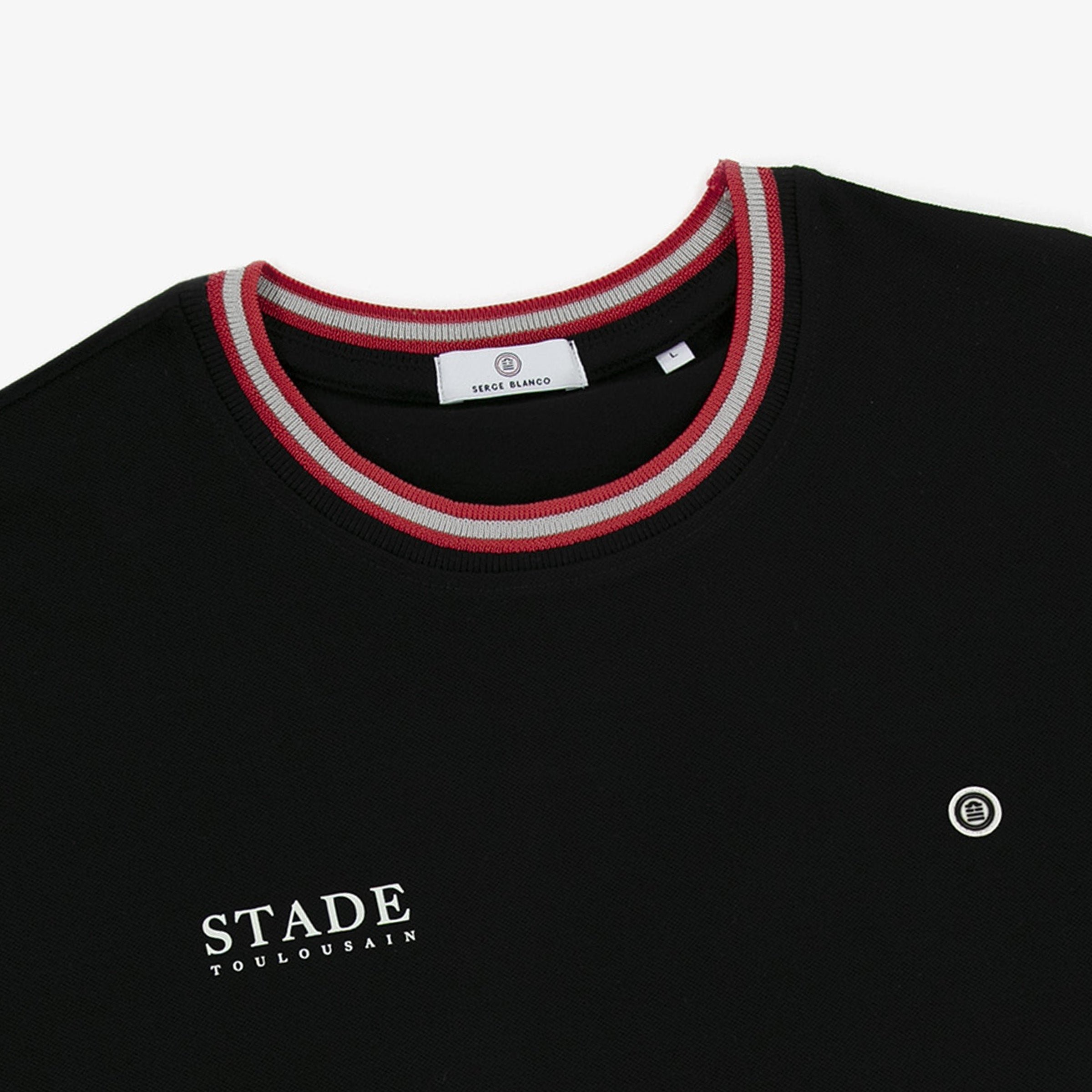 Short-sleeved cotton T-shirt SERGE BLANCO Black