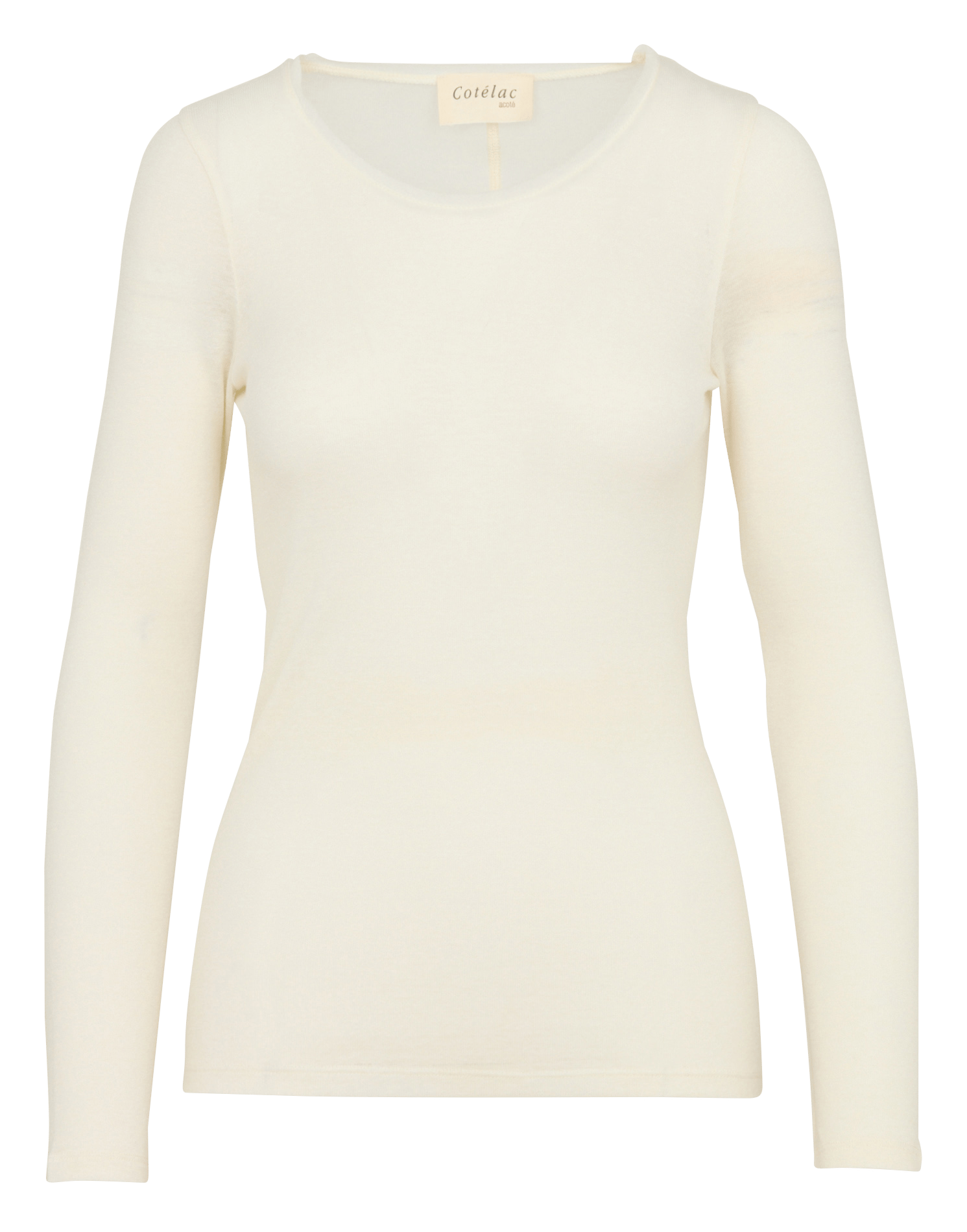 Lange mouwen ronde hals T-shirt COTELAC ACOTE Beige