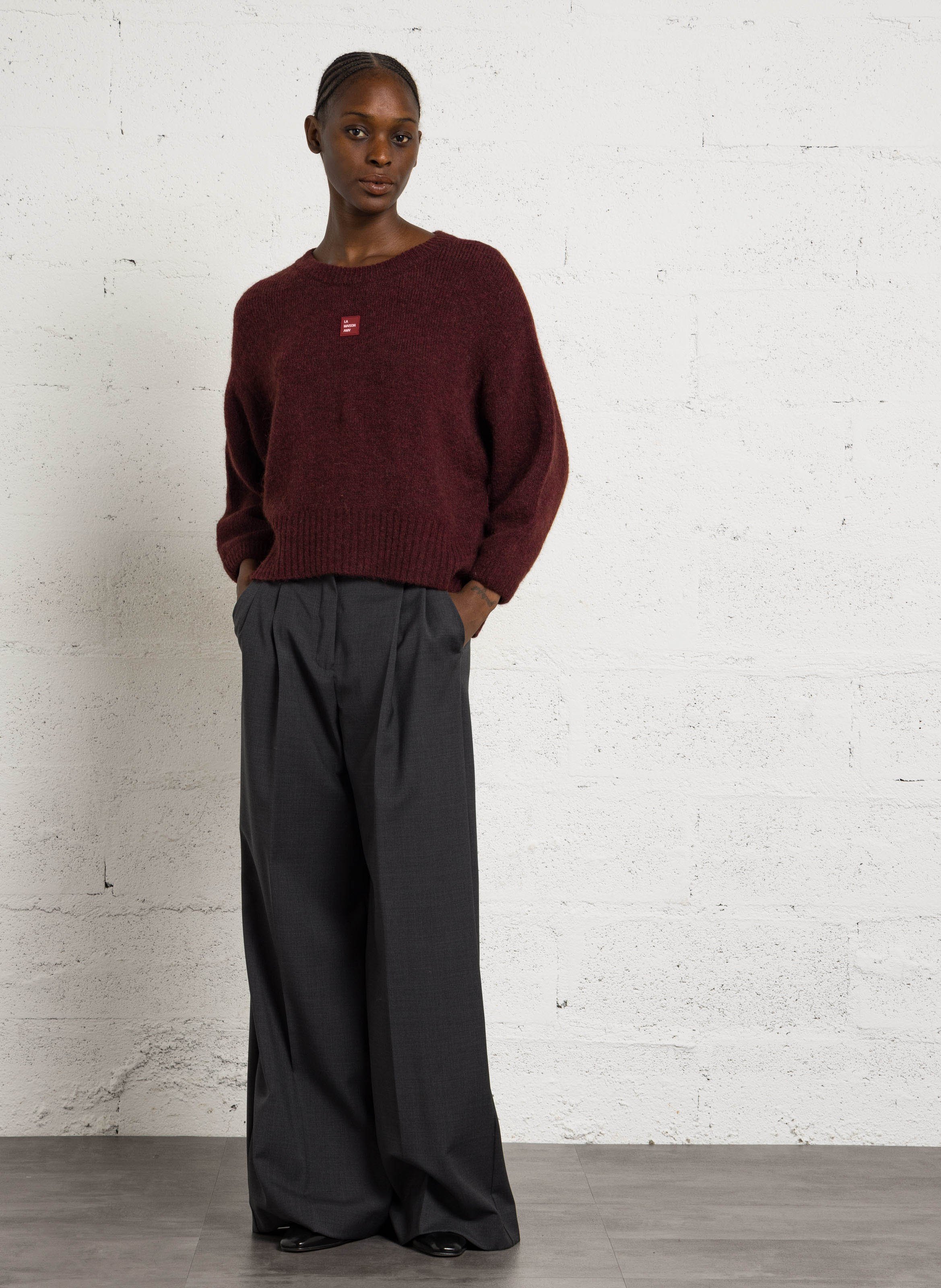 Weites Strickpullover AMERICAN VINTAGE Rot