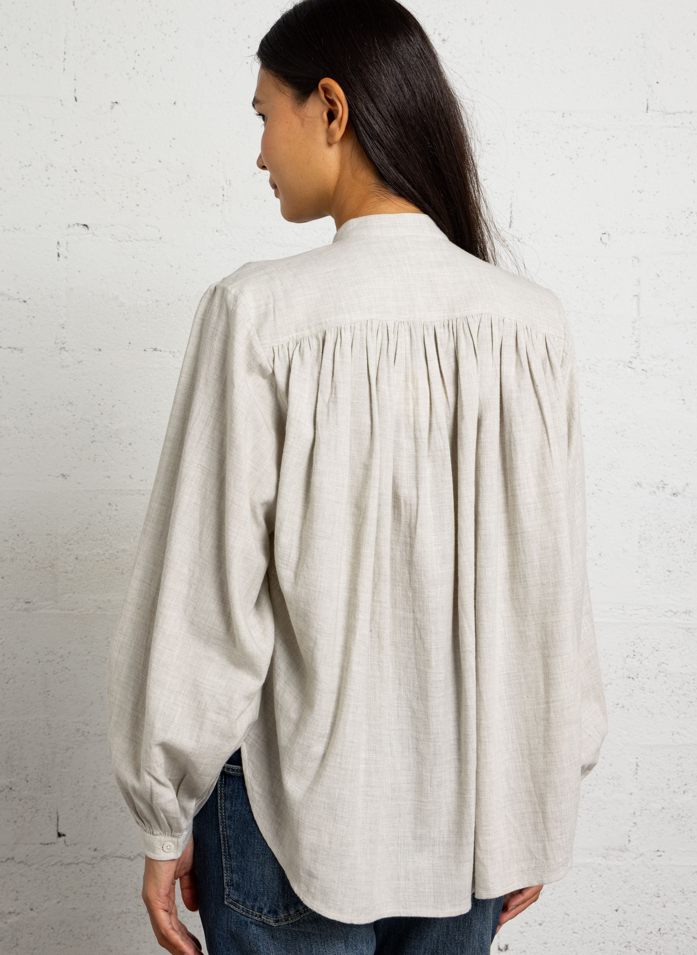 Rundhals-Top aus Baumwolle LAURENCE BRAS Weiss
