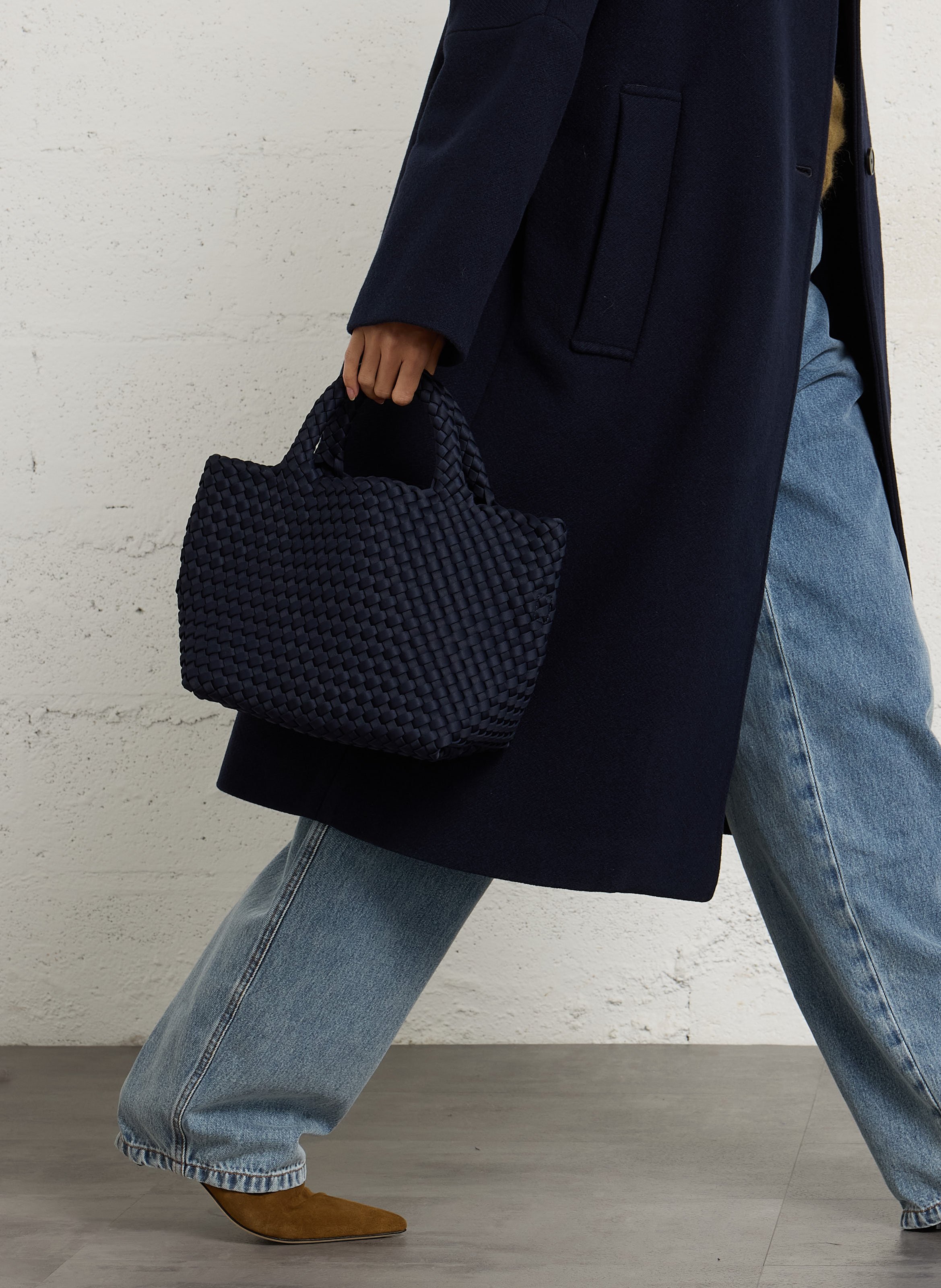 Geflochtene Shopper-Tasche MARREA Blau