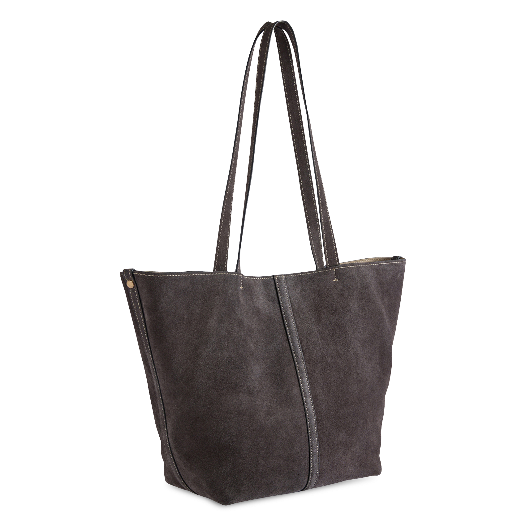 Suede tote bag VANESSA BRUNO White