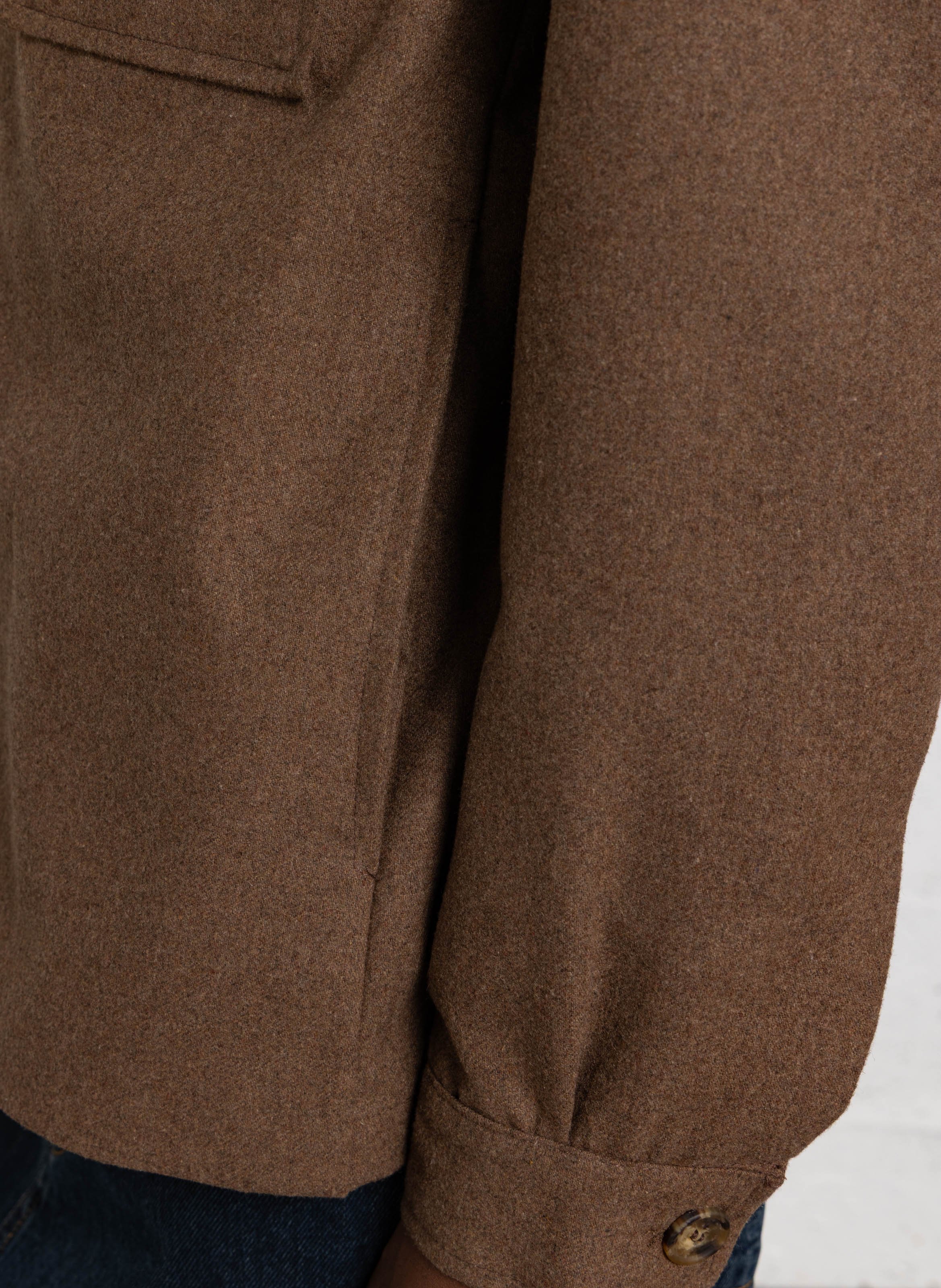 Chemise droite col classique IMPERIAL Marron
