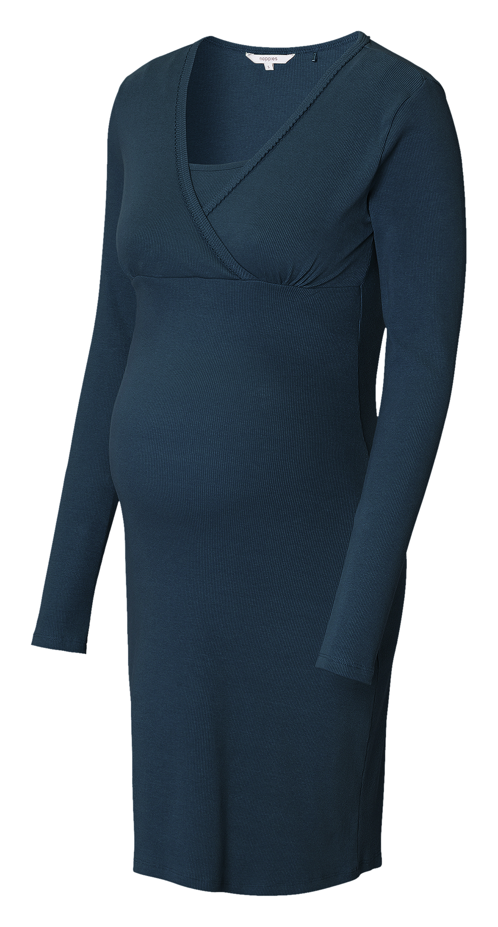 Nuisette d'allaitement stretch en coton bio  Bleu