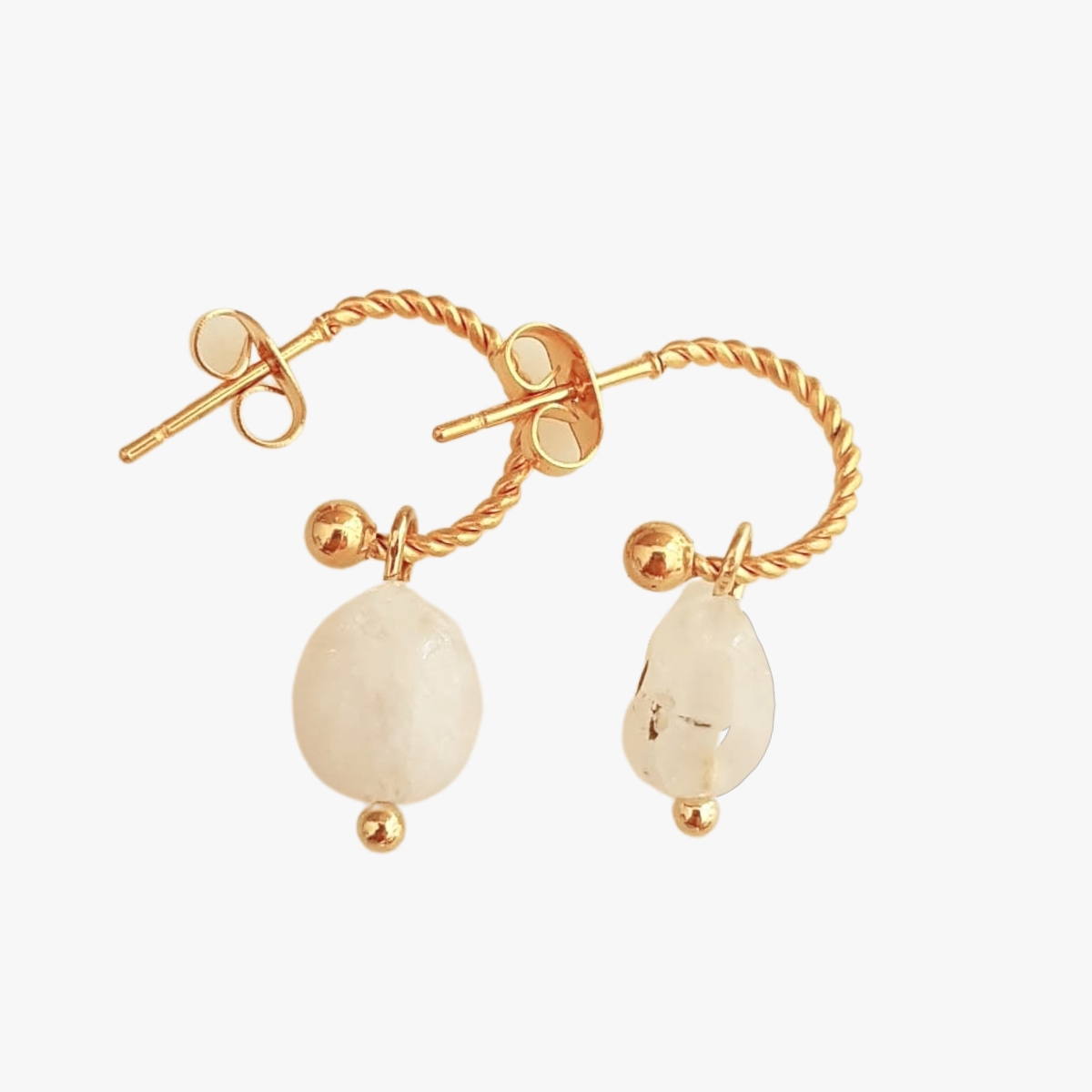 Moonstone earrings GINANDGER Blue