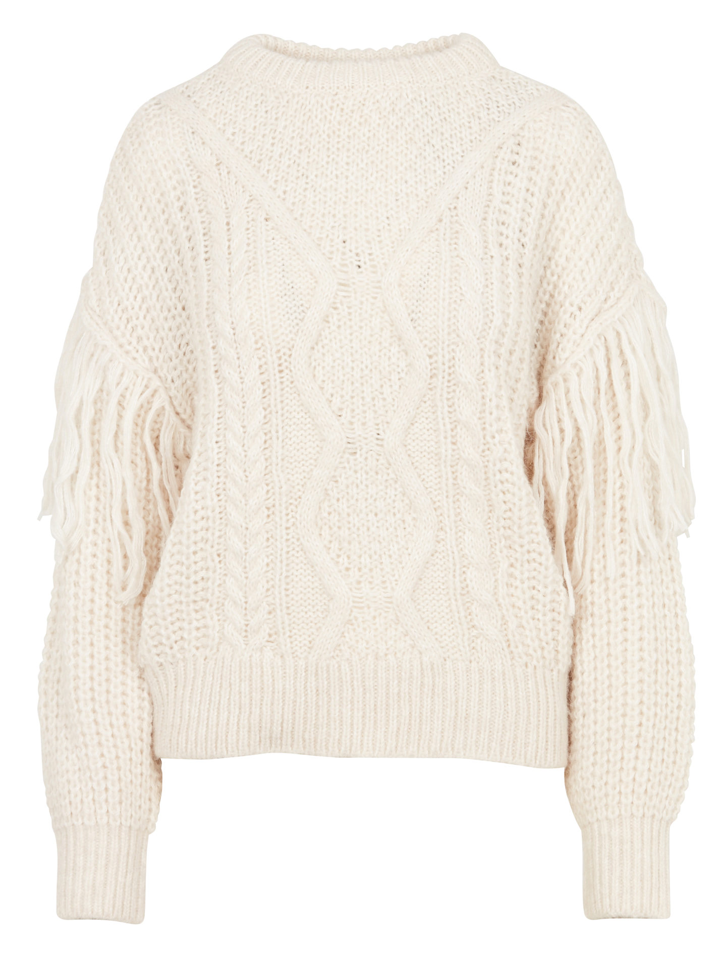 Pull col rond en maille VILA Blanc
