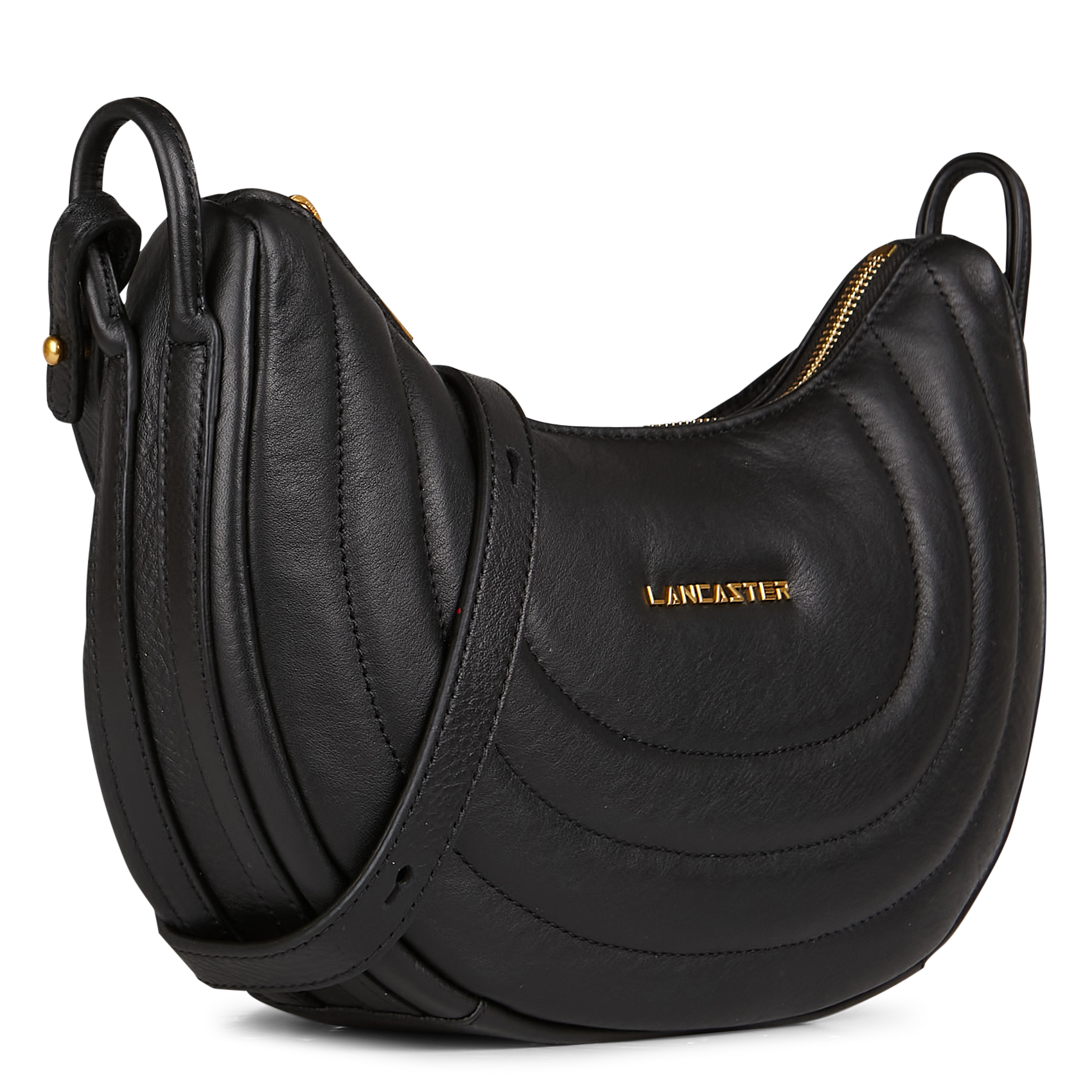 Sac à main en cuir LANCASTER PARIS Noir