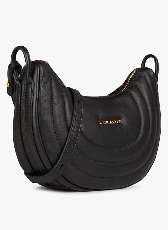 Leather handbag Noir Lancaster paris Women Place des Tendances