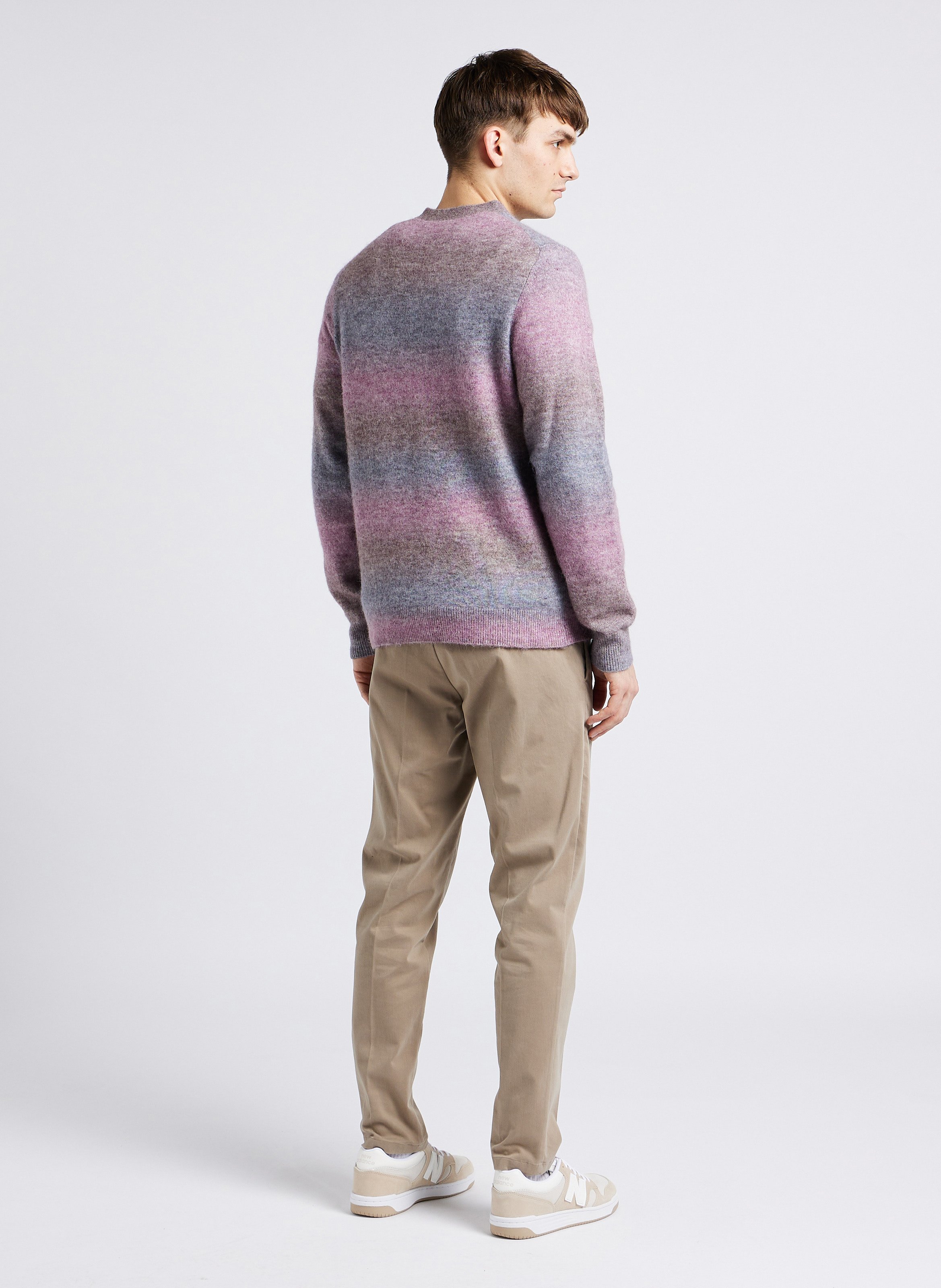 Gilet droit col V rayé SAMSOE SAMSOE Multicolore