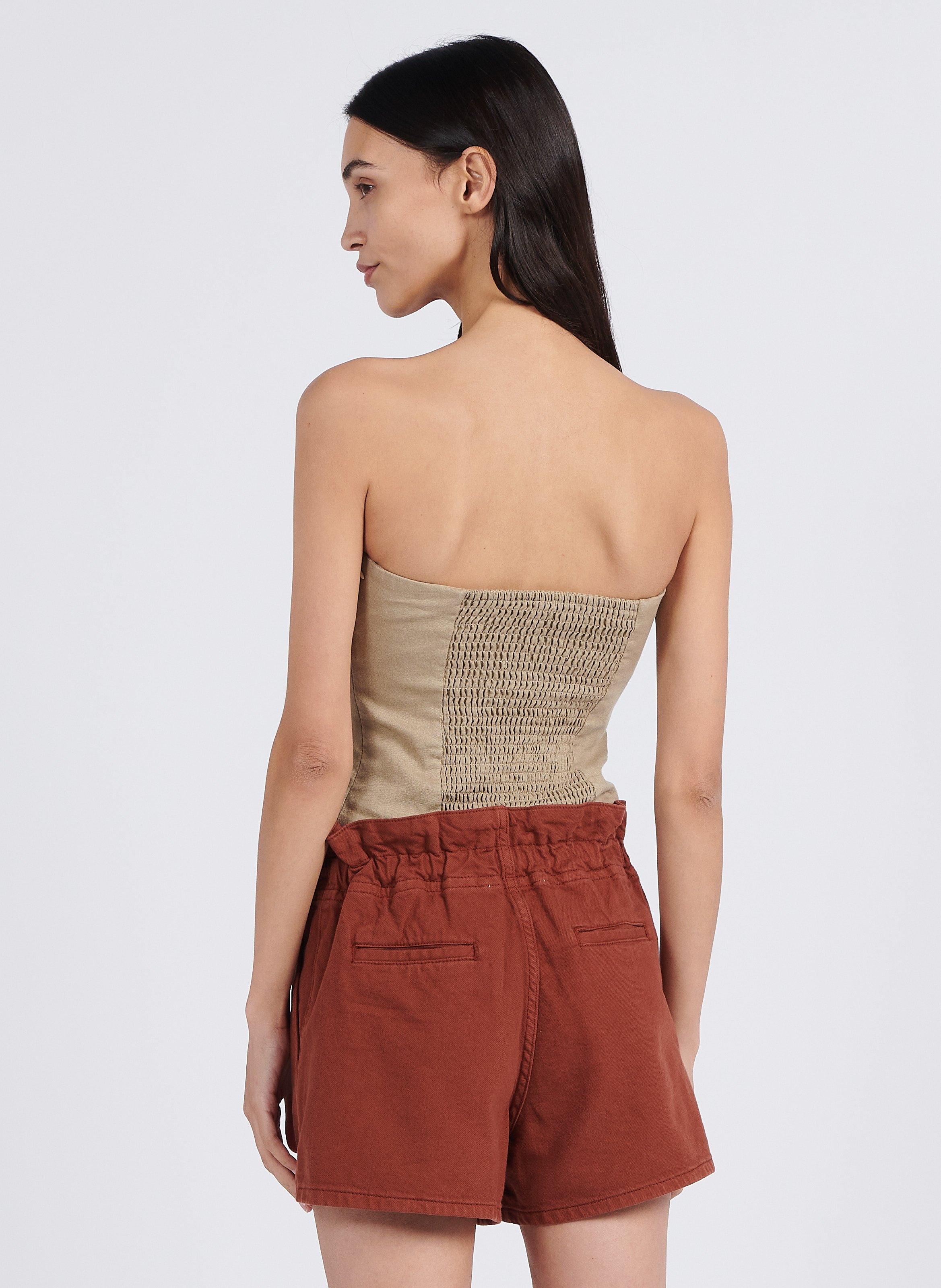 Bustier en lin  SAMSOE SAMSOE Beige