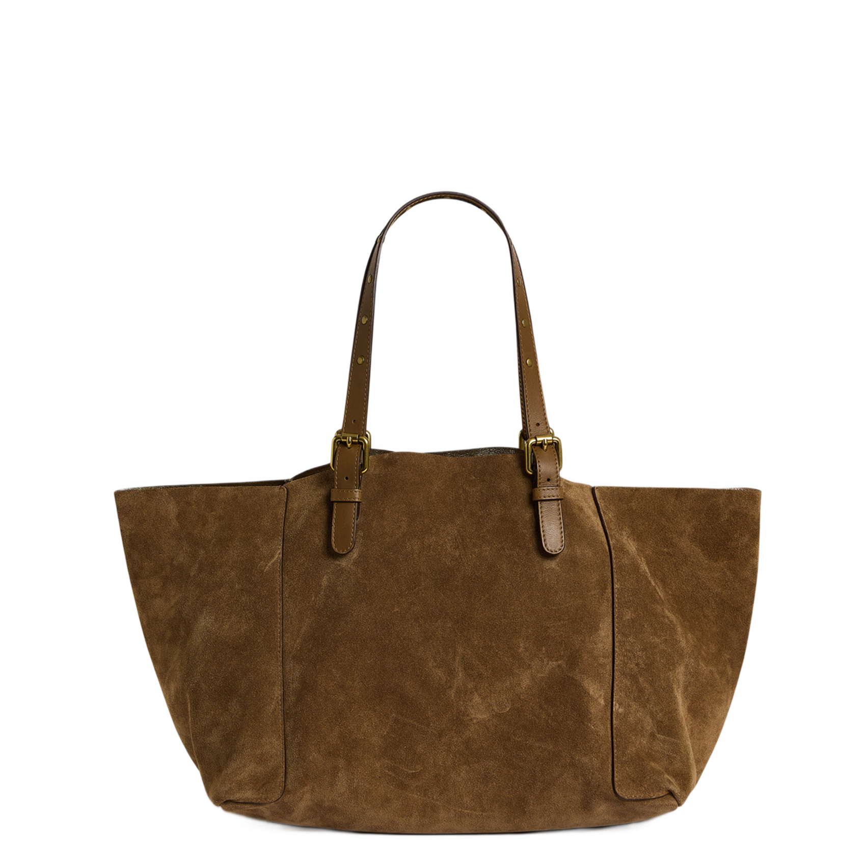 Shopper aus Veloursleder GERARD DAREL Grun