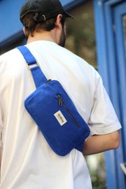 Cotton waist bag HINDBAG Blue
