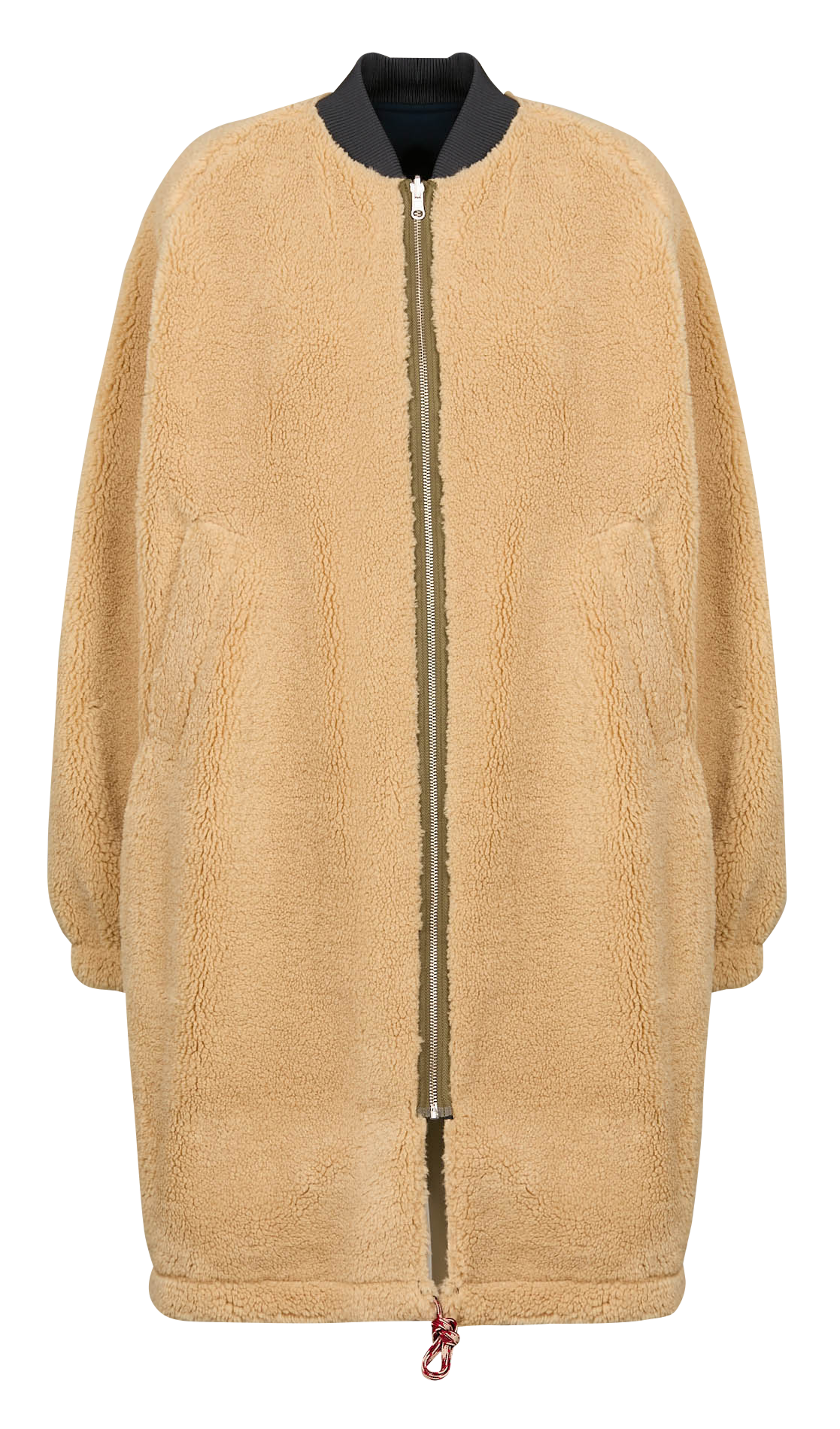 Oversized omkeerbare parka van gemengd katoen BELLEROSE Blauw