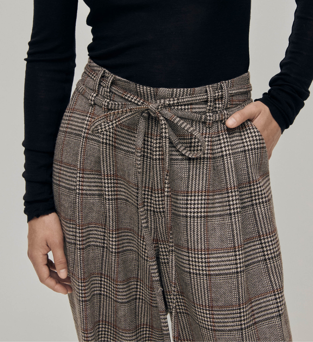 Bandol straight woollen trousers ALOHAS Brown