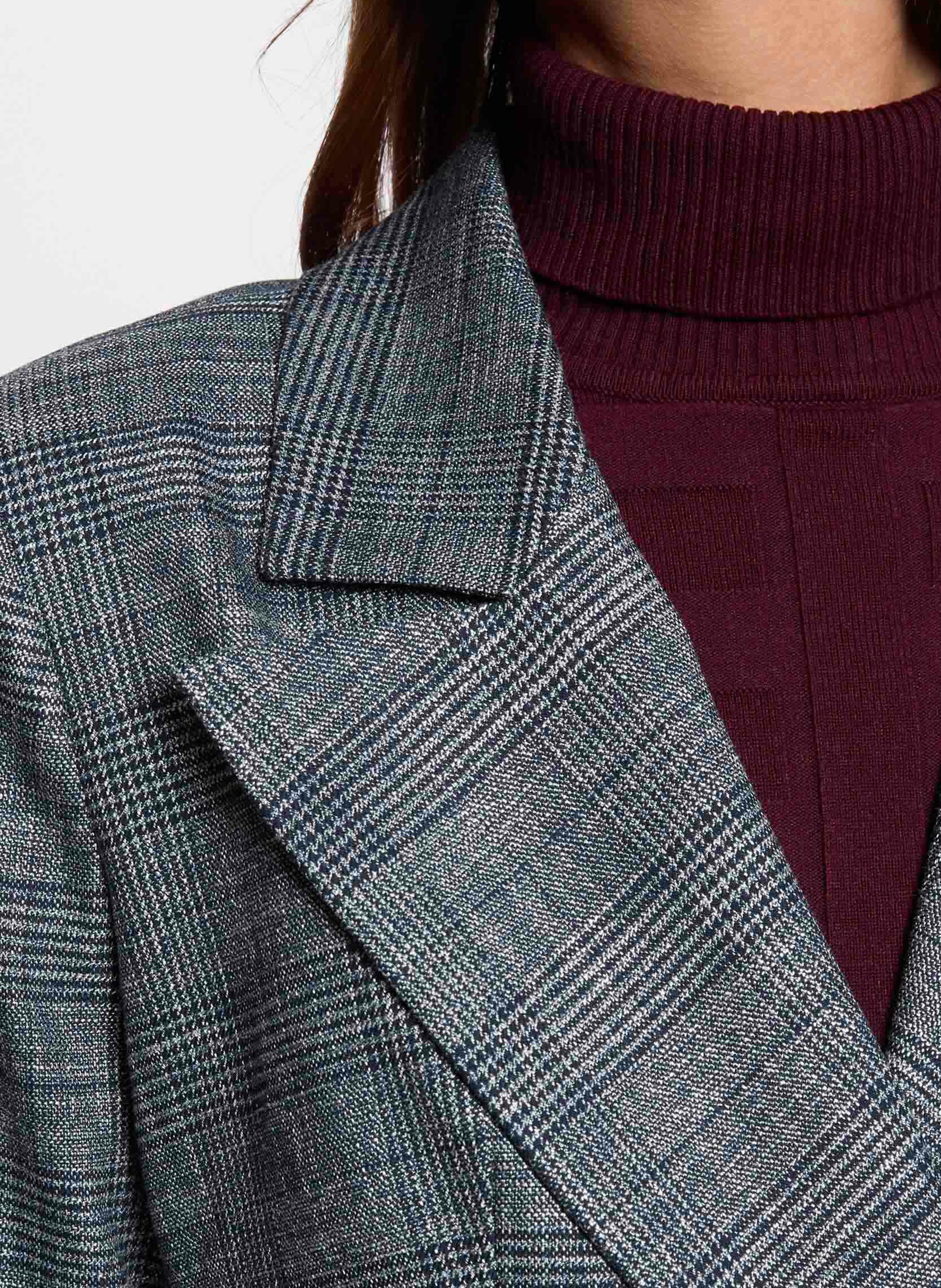 Getailleerde, geruite blazer Blauw