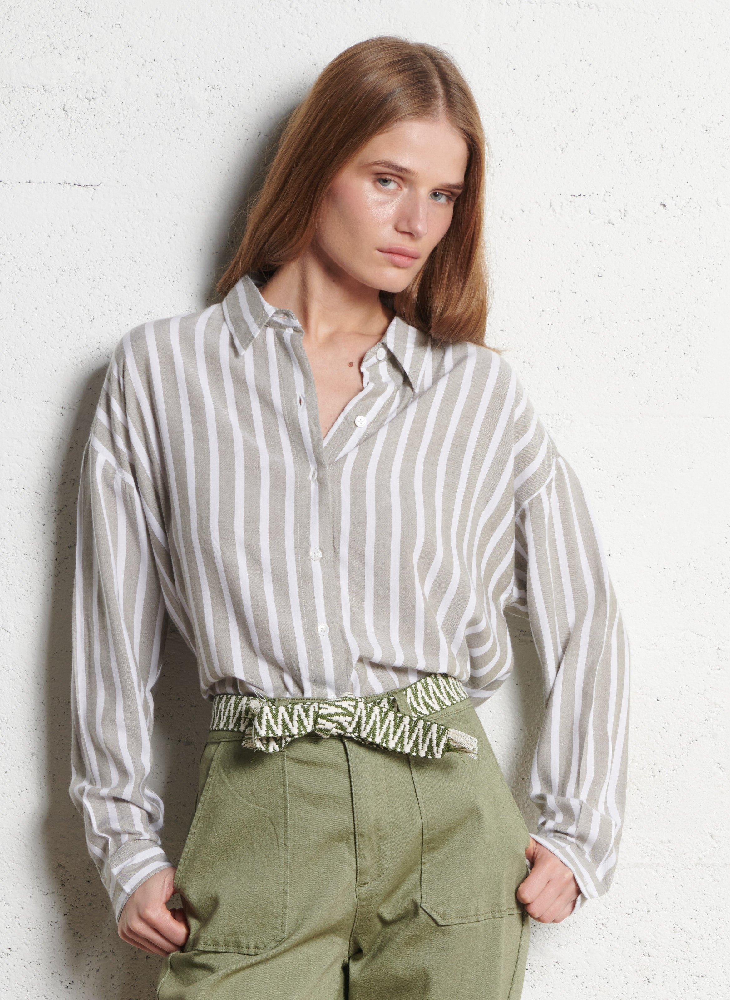 Chemise col classique droite rayée LA PETITE ETOILE Multicolore