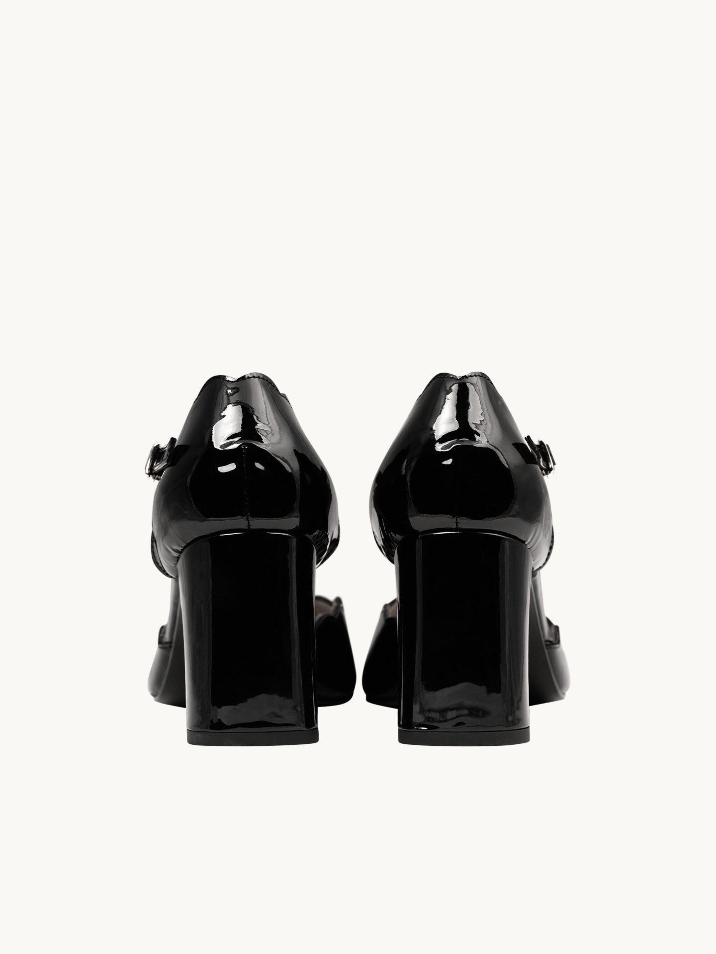 Cebibi patent leather Mary Janes with heel EMZI PARIS Black