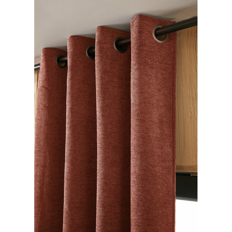 Blackout and Thermal Curtains L'EFFET PAPILLON Red