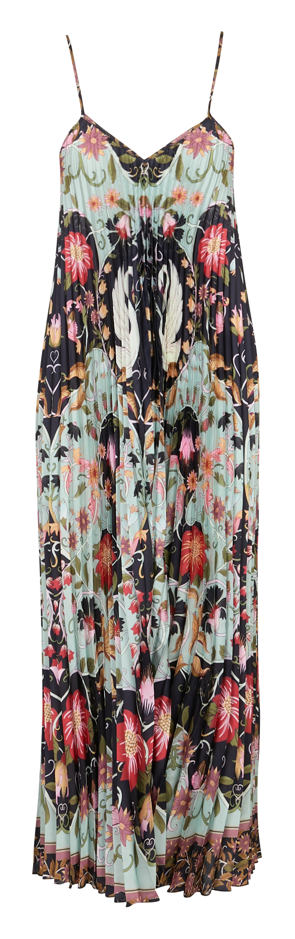 Robe midi col V imprimée FARM RIO Bleu