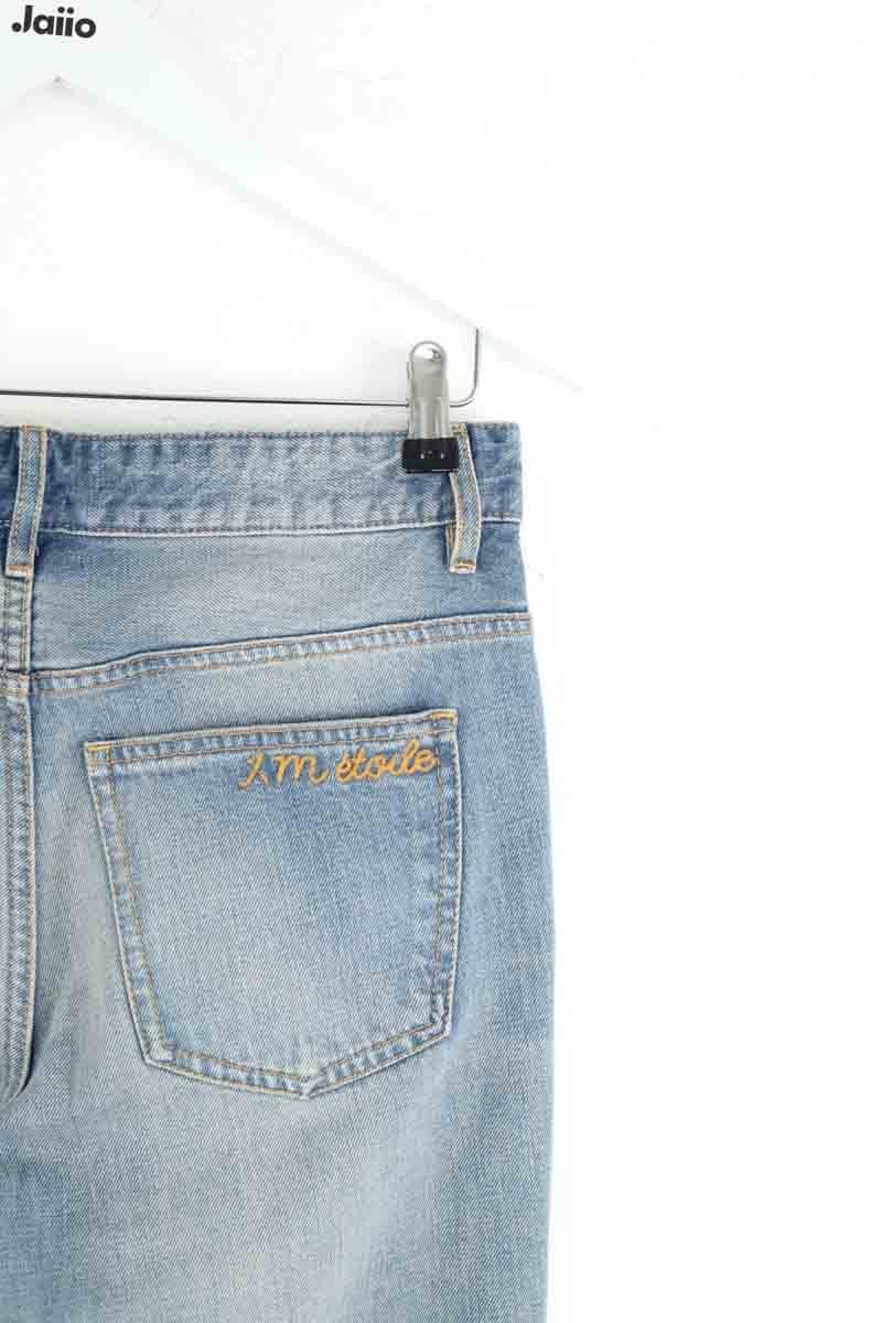 Cotton straight jeans ISABEL MARANT ÉTOILE - SECONDE MAIN Blue