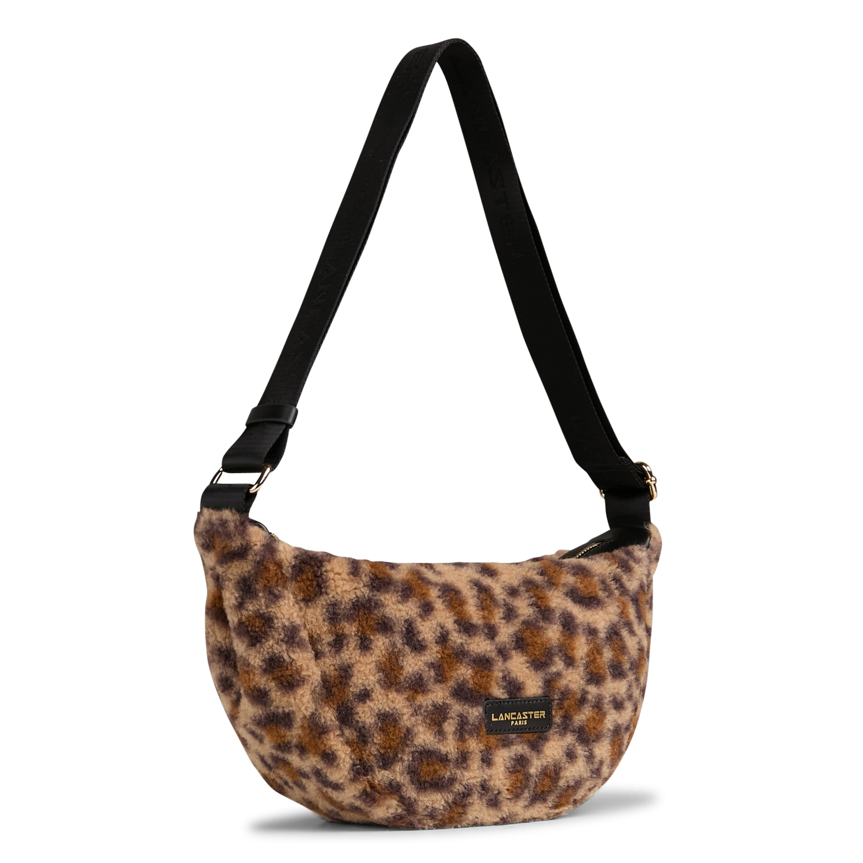 Sac bandoulière en cuir LANCASTER PARIS Noir