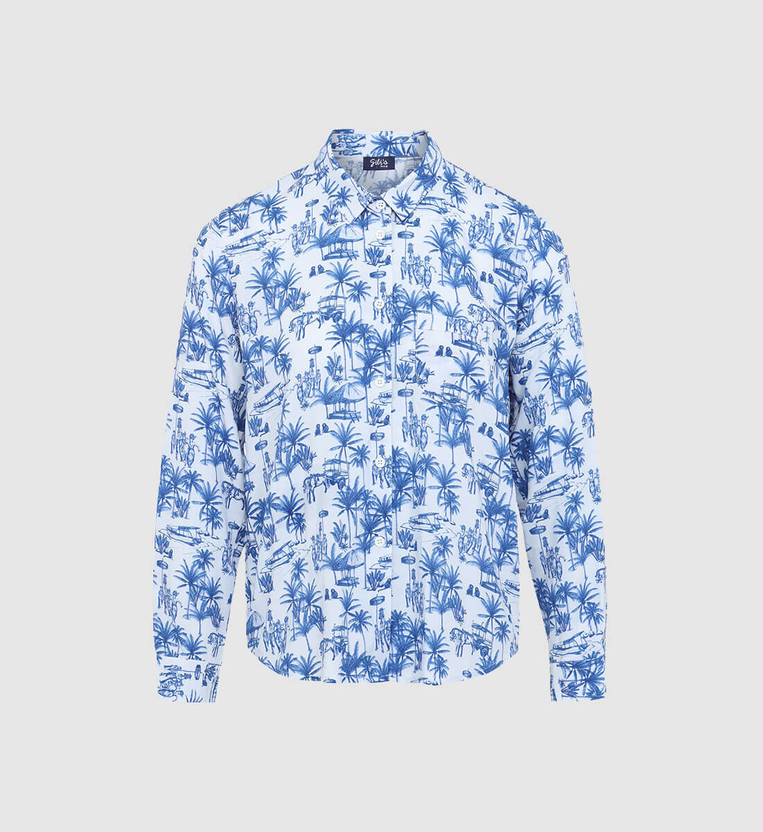 Balinese canvas shirt GILI'S Blue