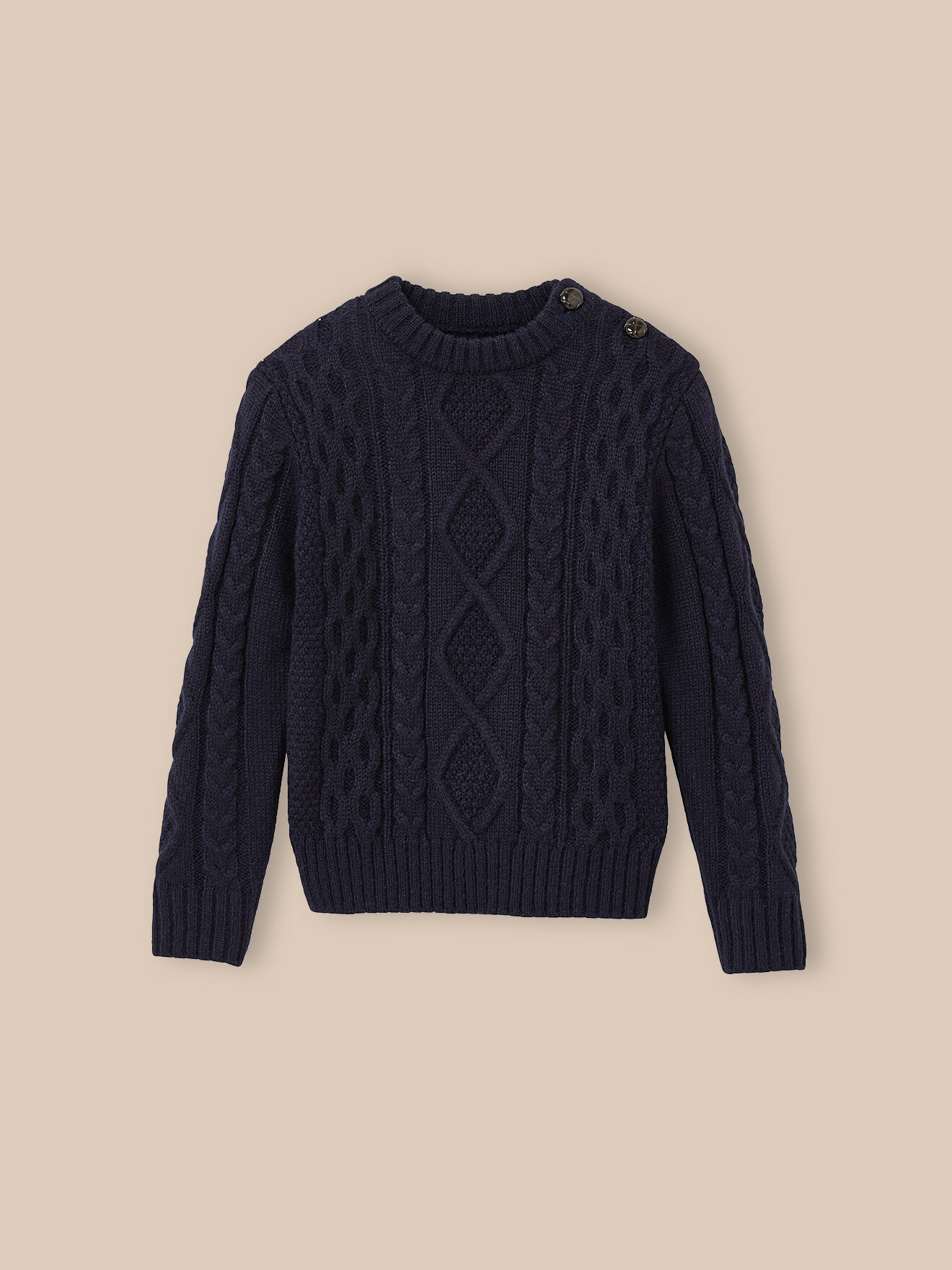 Cable sweater CYRILLUS Blue