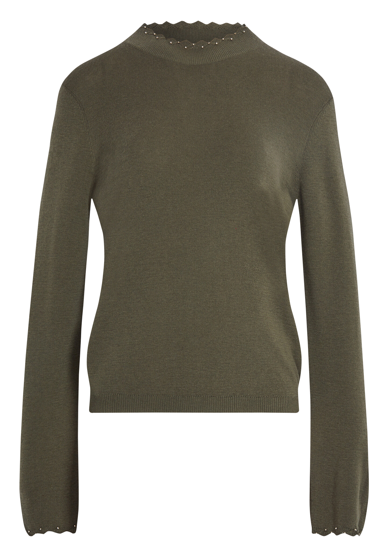 Trui met opstaande kraag MORGAN Groen