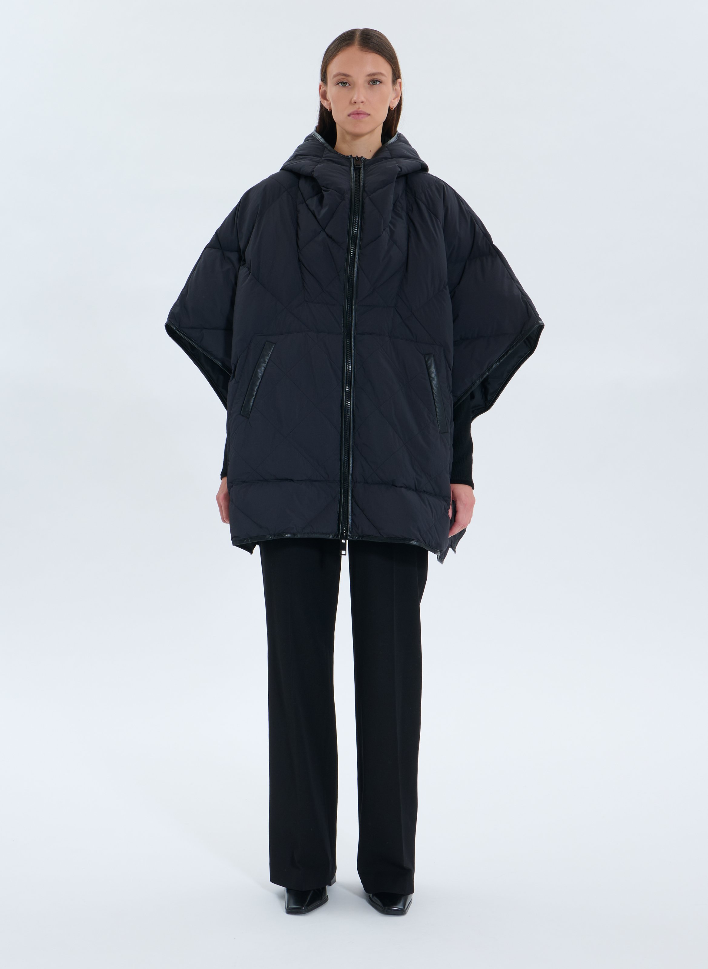 Doudoune oversize col montant matelassée ZAPA Noir