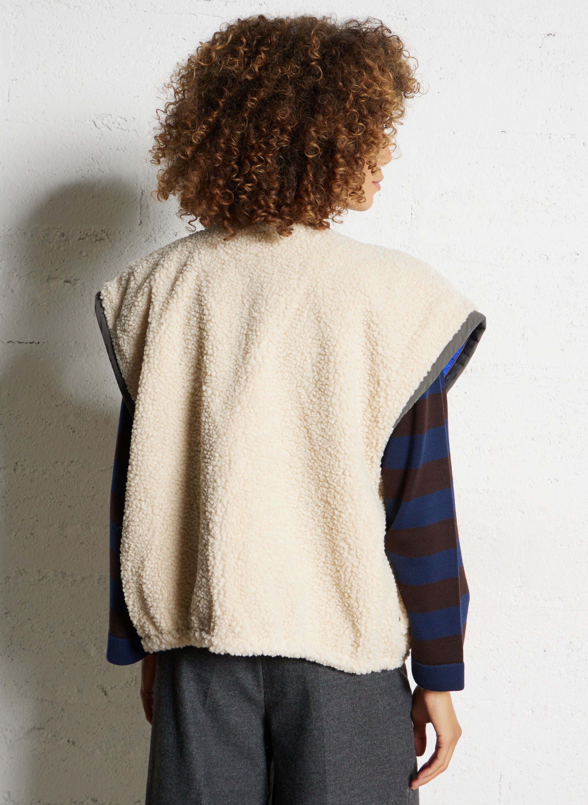 Gewatteerde jas met ronde hals BELLEROSE Beige