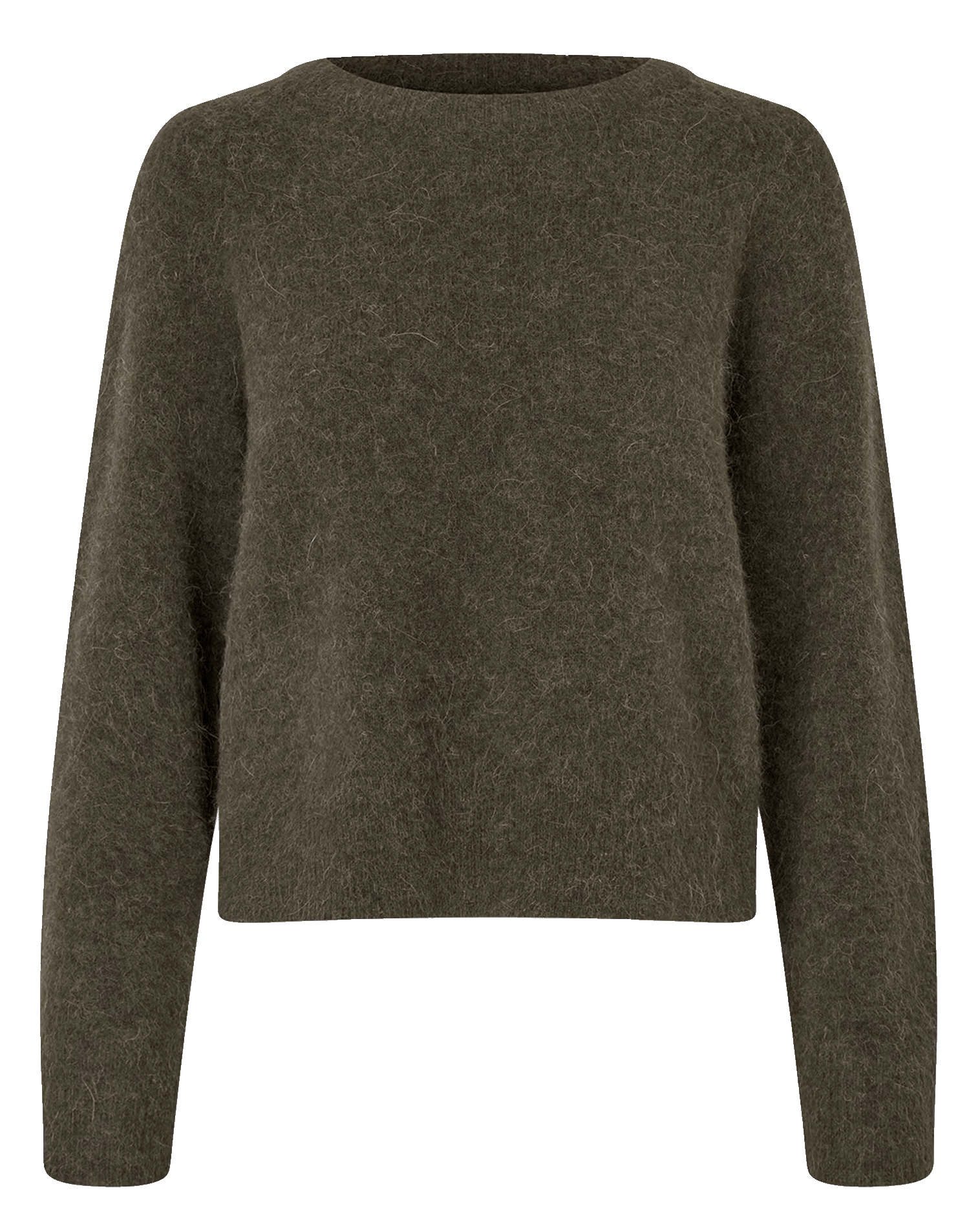 Pull col rond en laine mélangée SAMSOE SAMSOE Vert